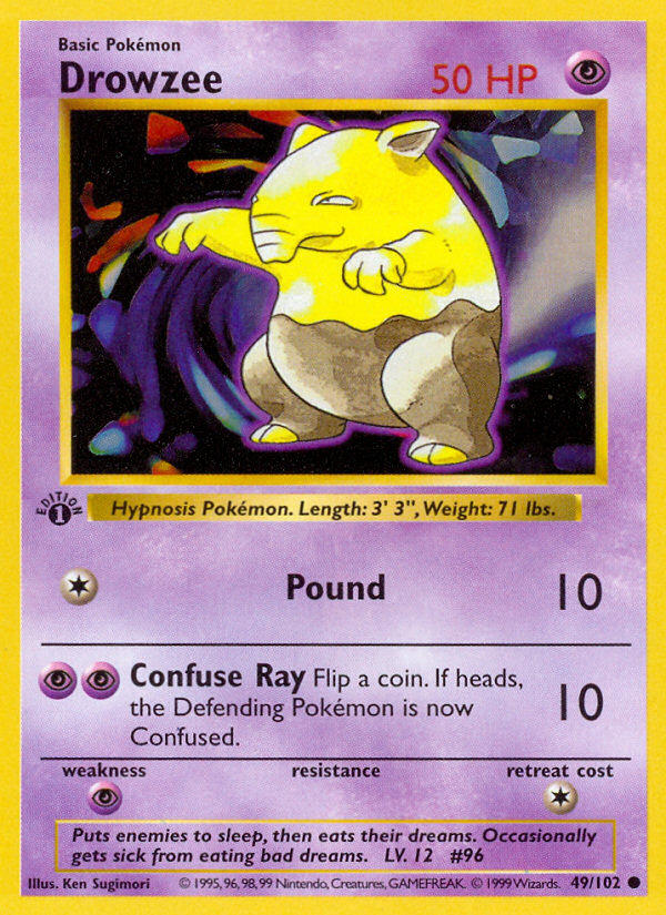 Drowzee — Base Set — Pokemon