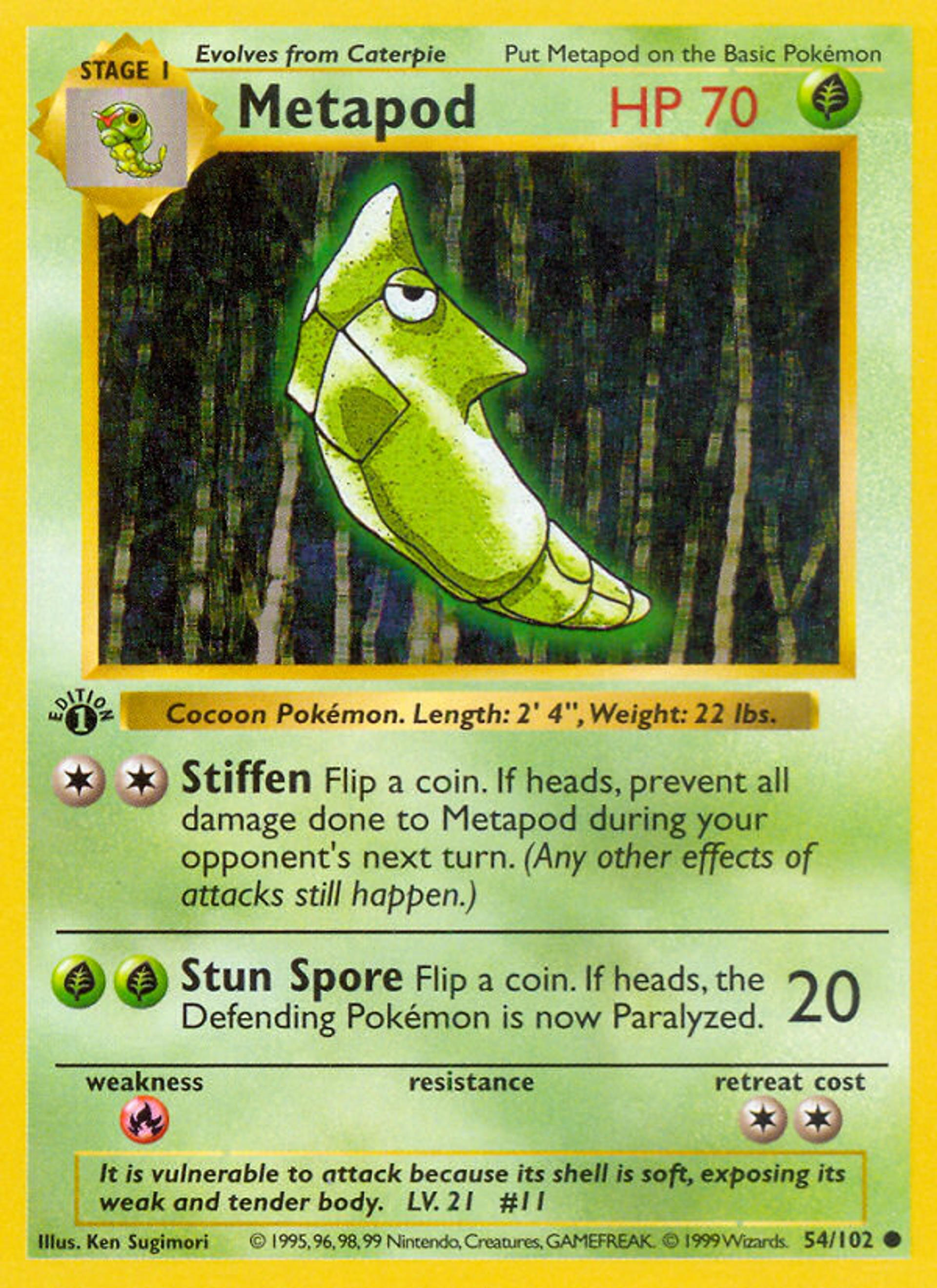 Metapod — Base Set — Pokémon