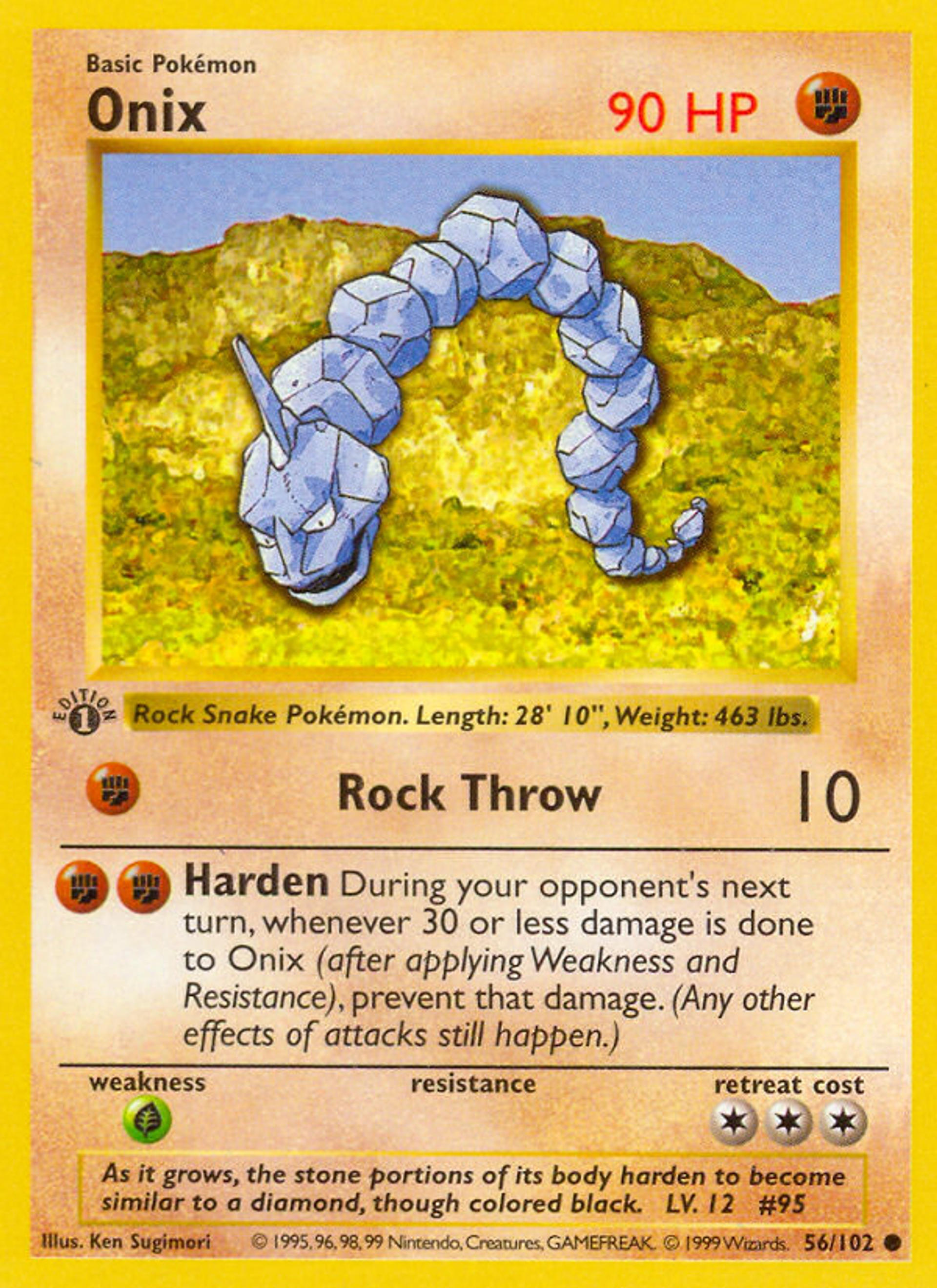 Onix — Base Set — Pokémon