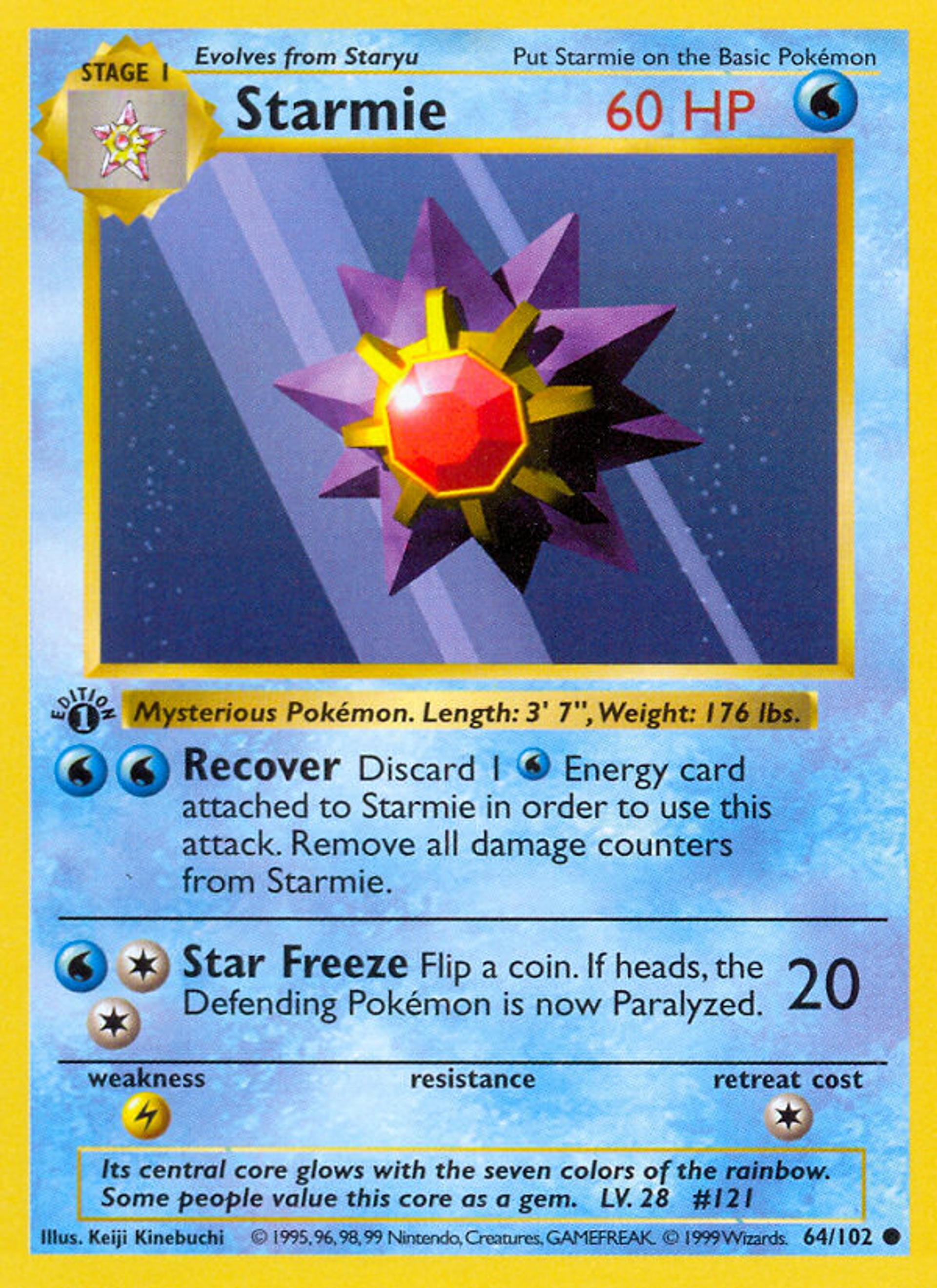 Starmie — Base Set — Pokémon