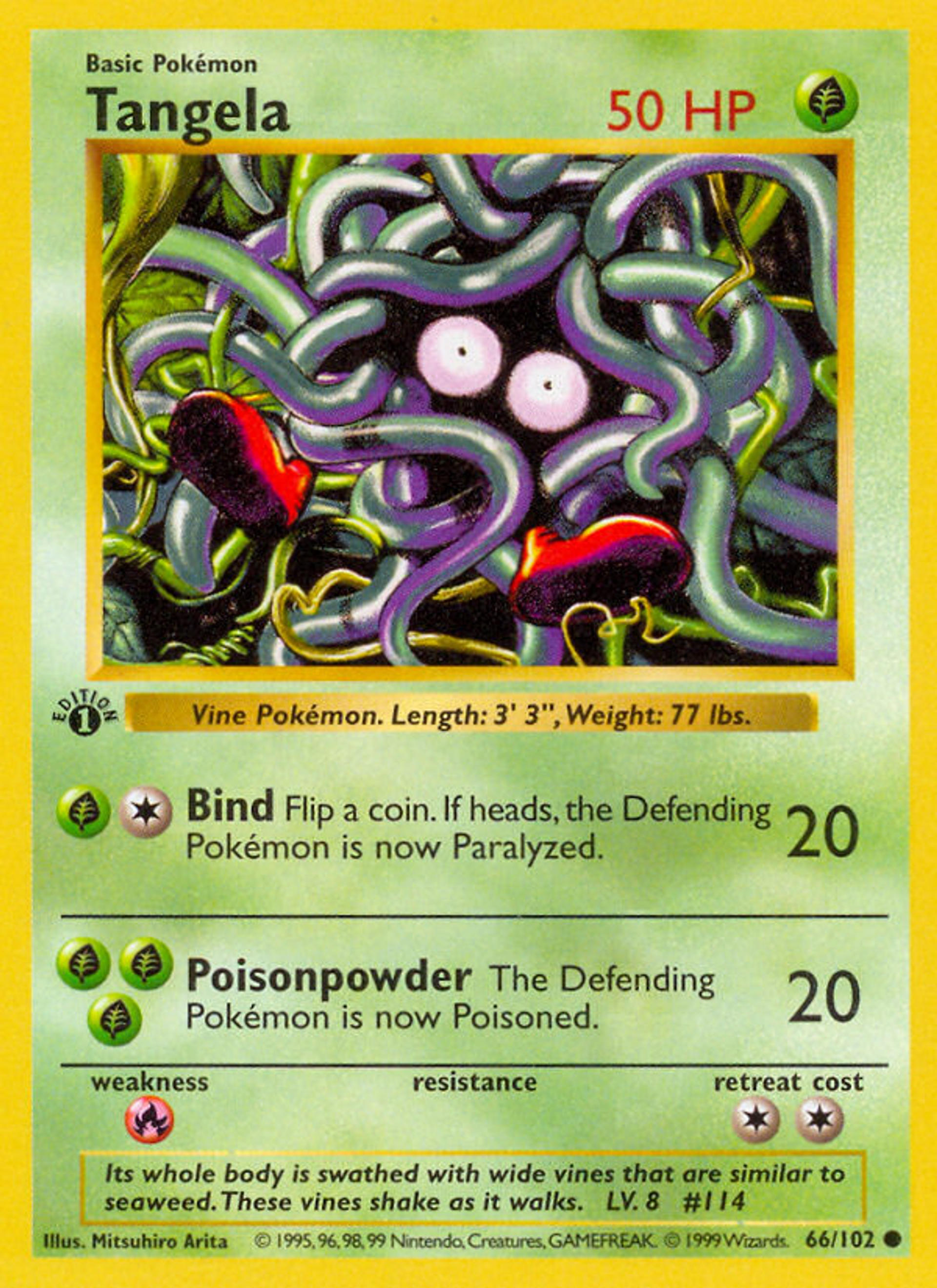 Tangela — Base Set — Pokémon