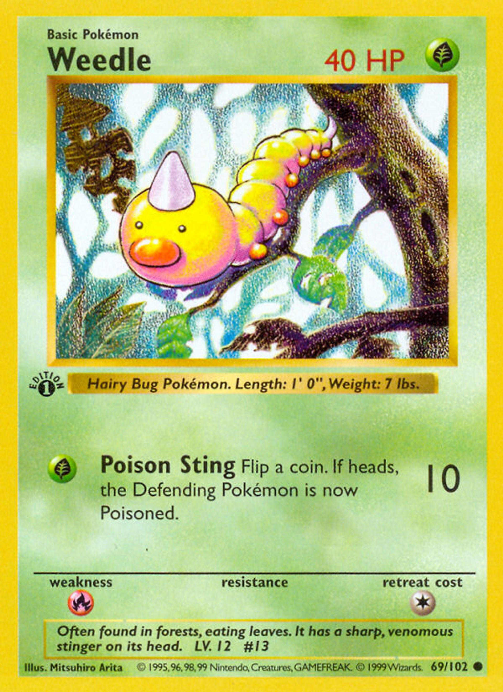 Weedle — Base Set — Pokémon