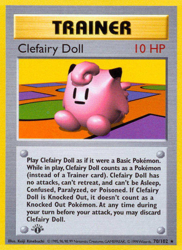 Clefairy Doll — Base Set — Pokemon