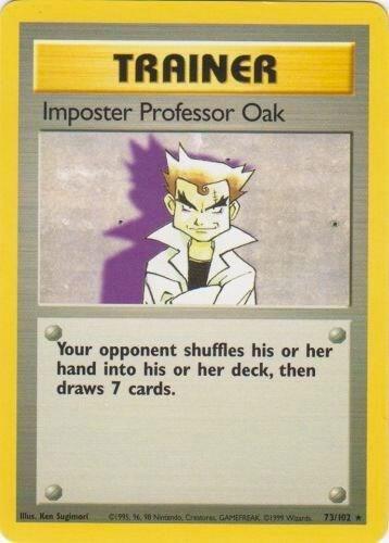Imposter Professor Oak — Base Set — Pokemon