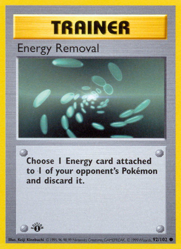 Energy Removal — Base Set — Pokemon