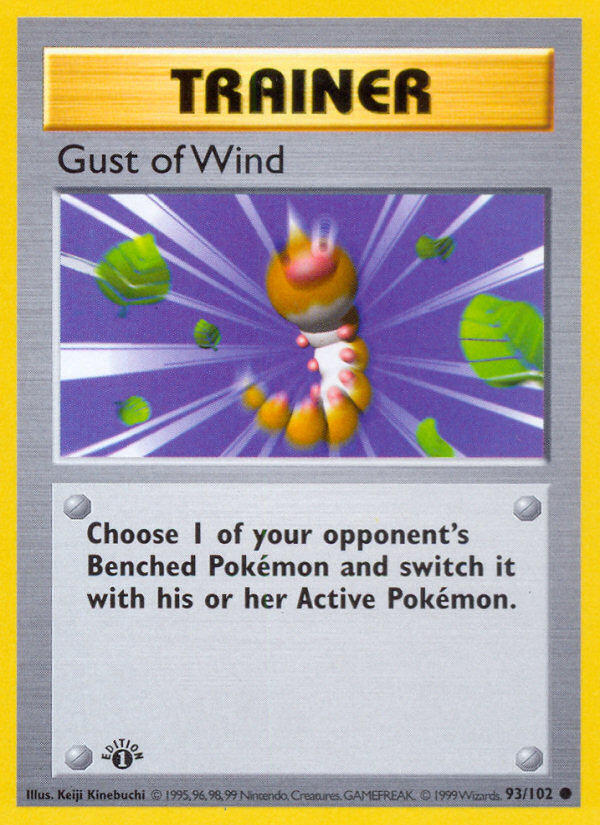 Gust of Wind — Base Set — Pokemon