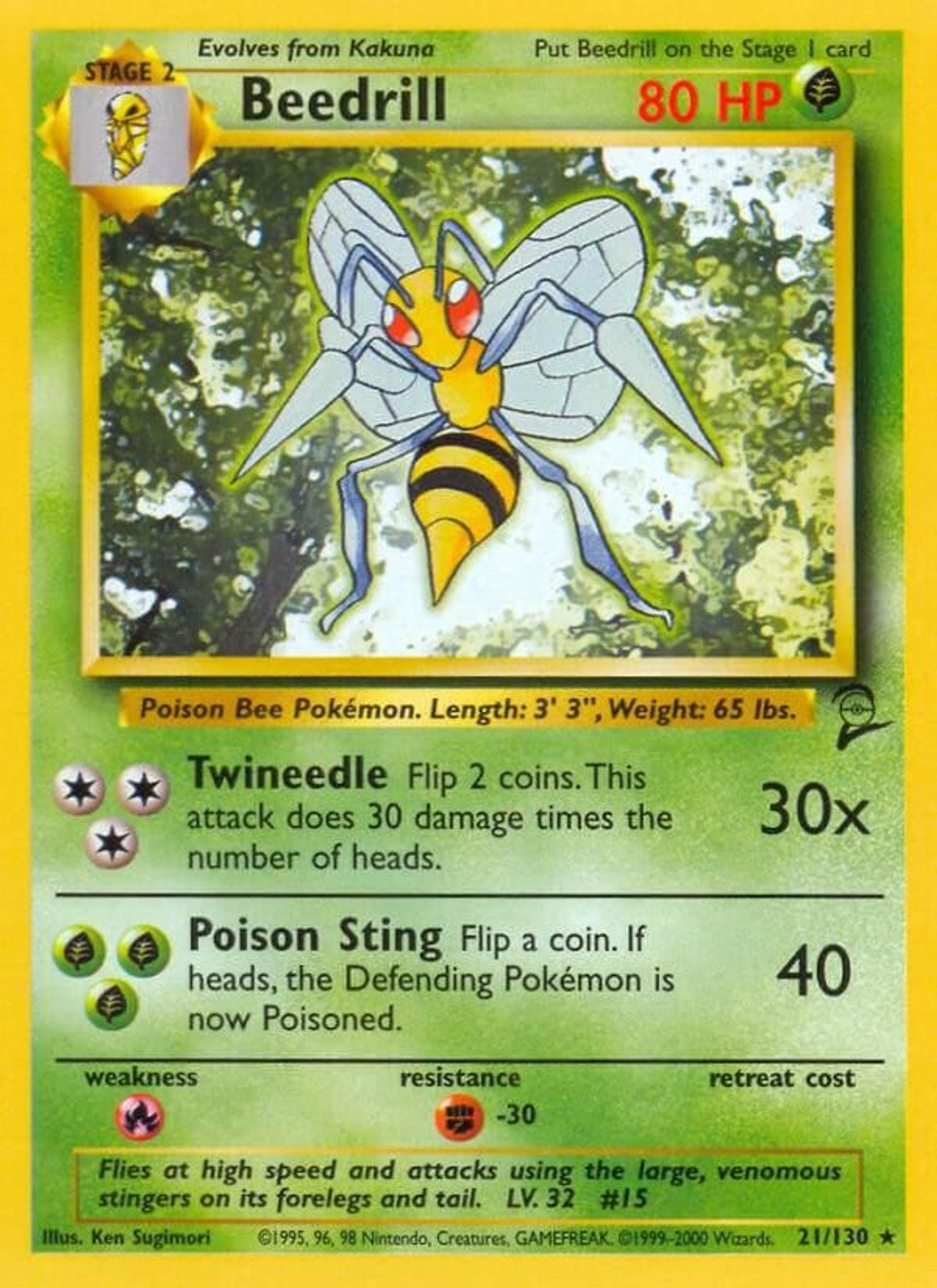 Beedrill — Base Set 2 — Pokemon