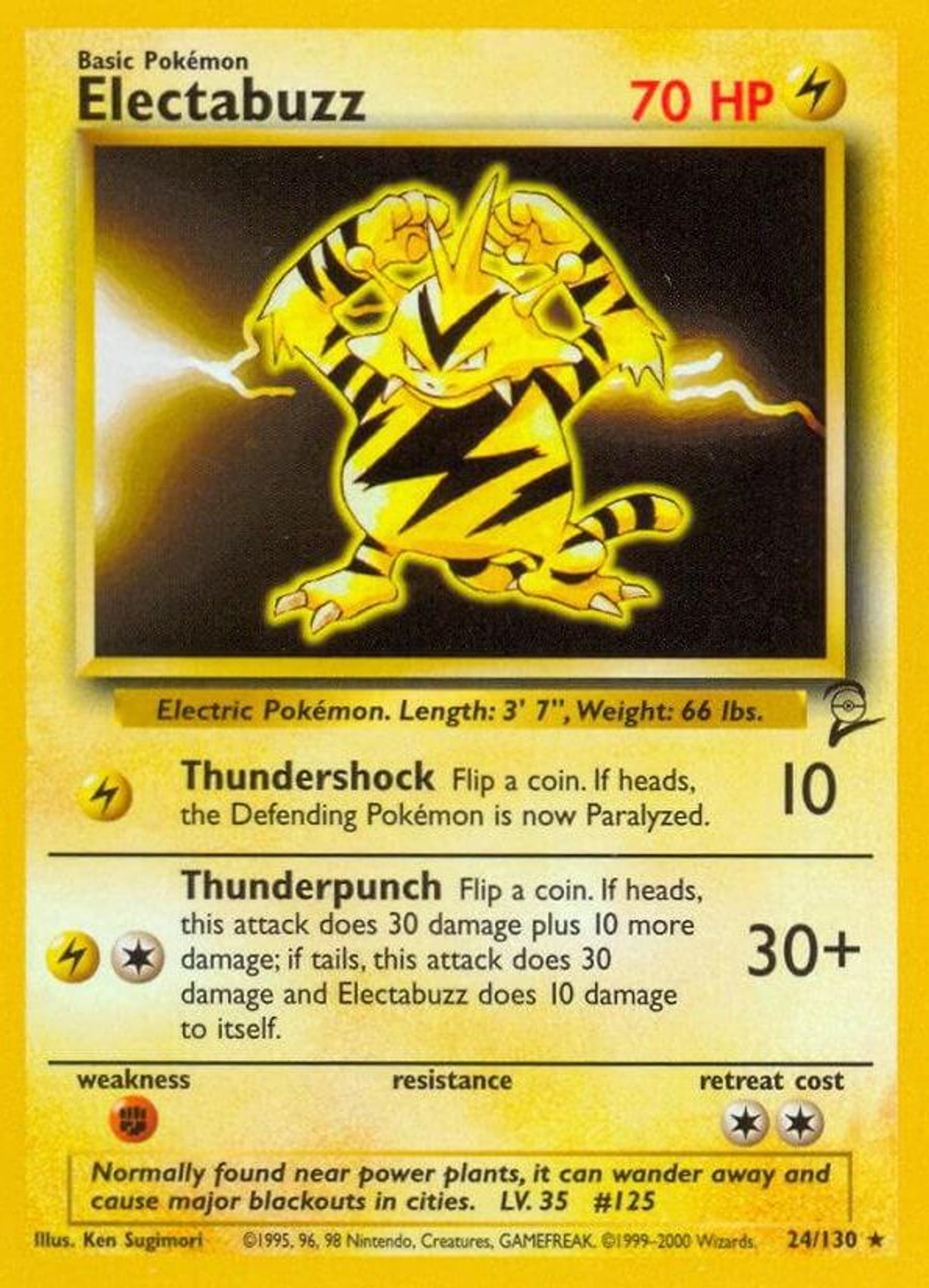 Electabuzz — Base Set 2 — Pokemon