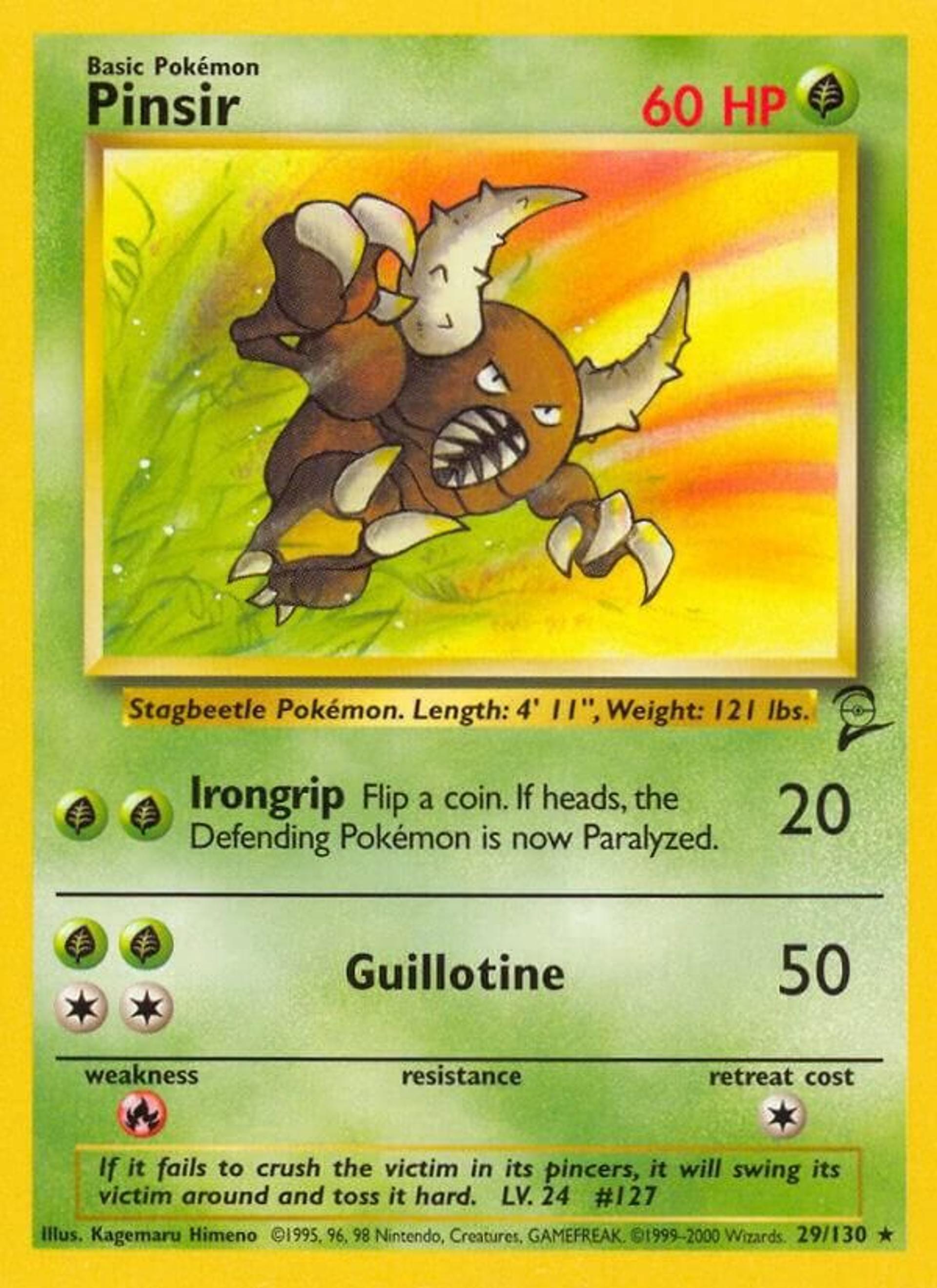 Pinsir — Base Set 2 — Pokemon
