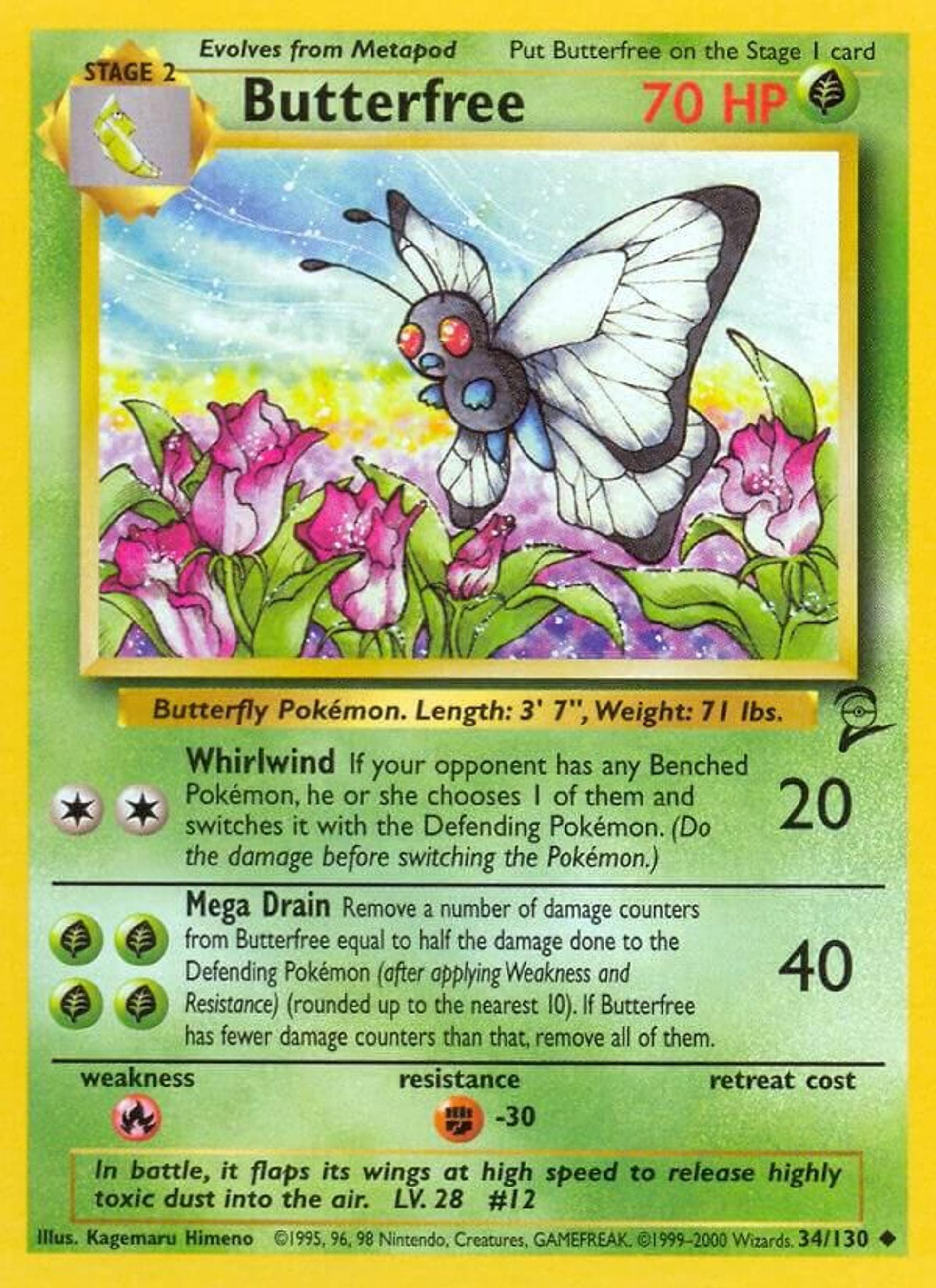 Butterfree — Base Set 2 — Pokemon