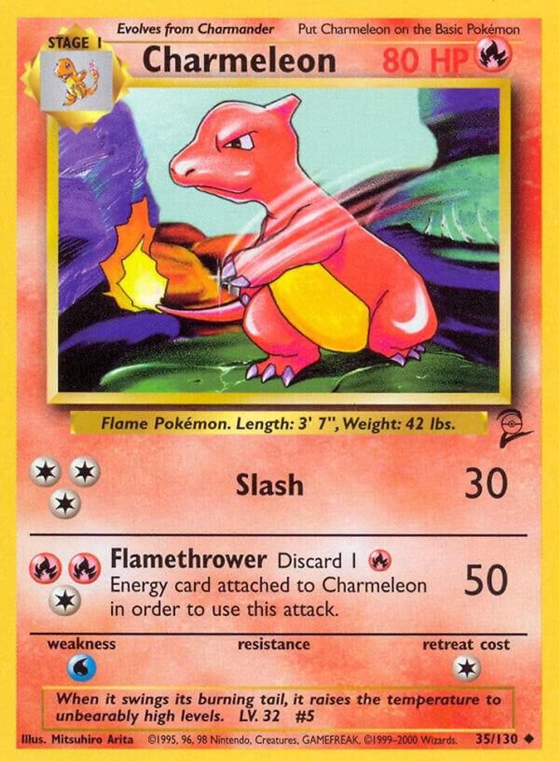 Charmeleon — Base Set 2 — Pokemon
