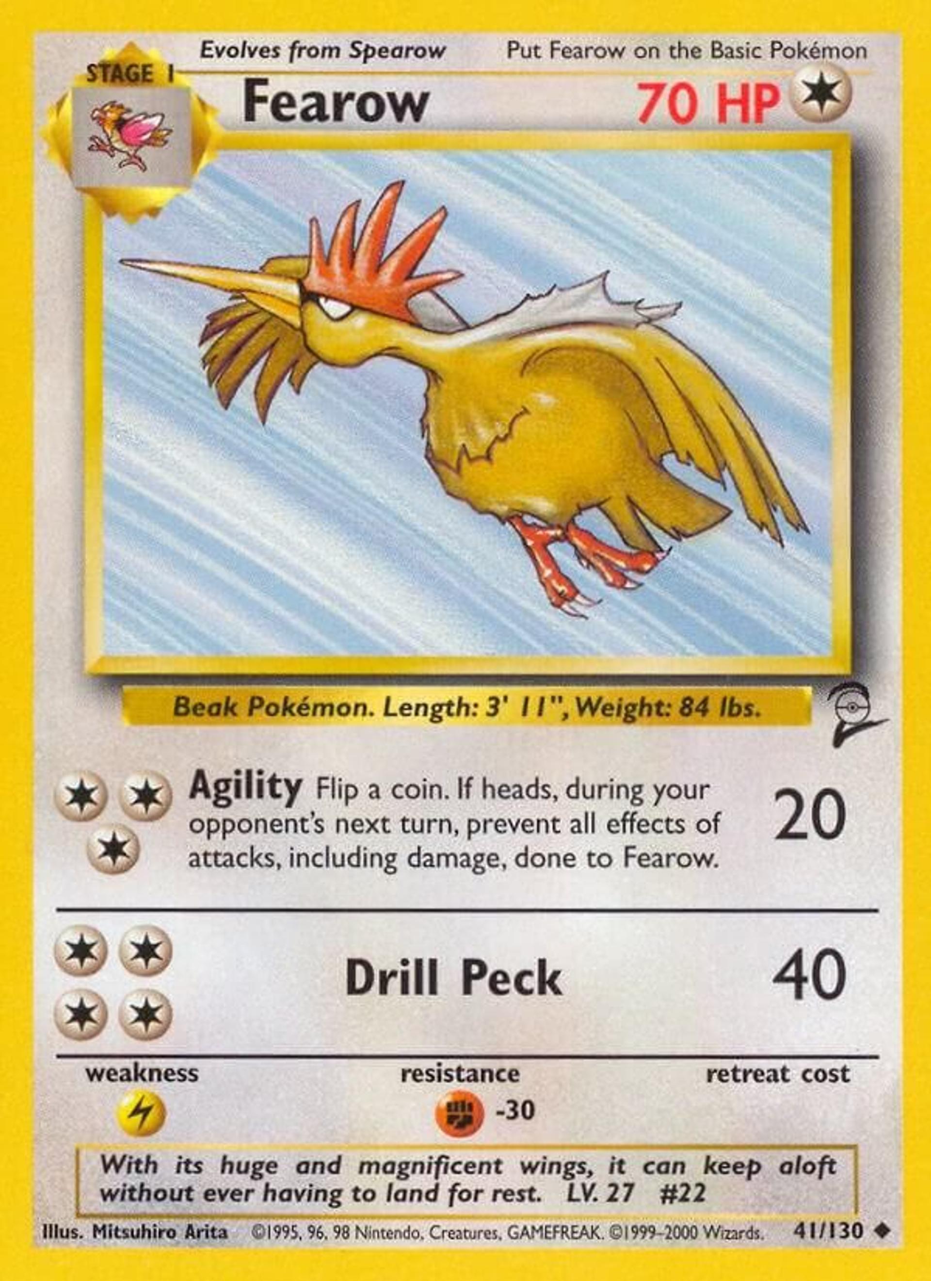 Fearow — Base Set 2 — Pokemon