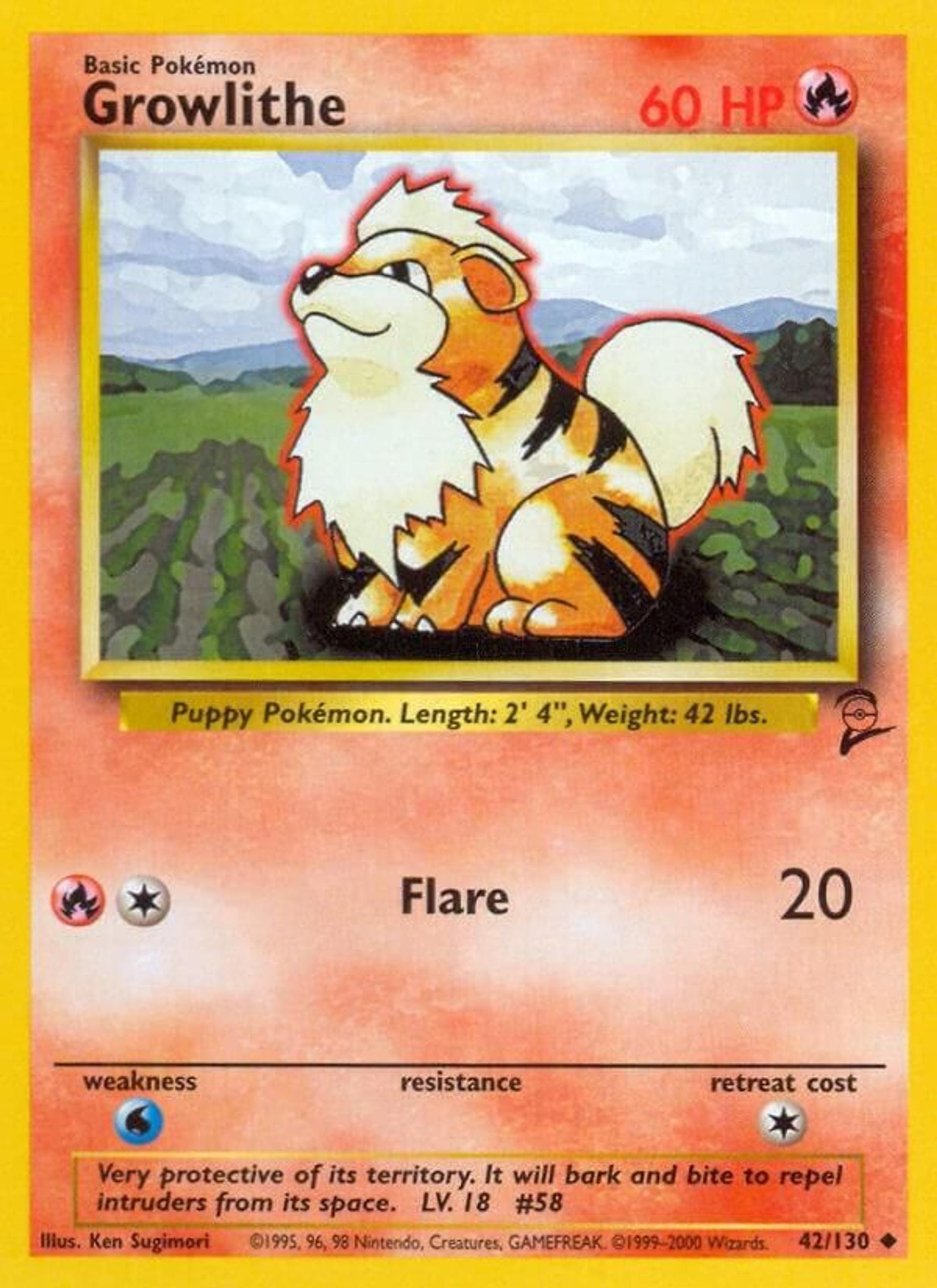 Growlithe — Base Set 2 — Pokemon
