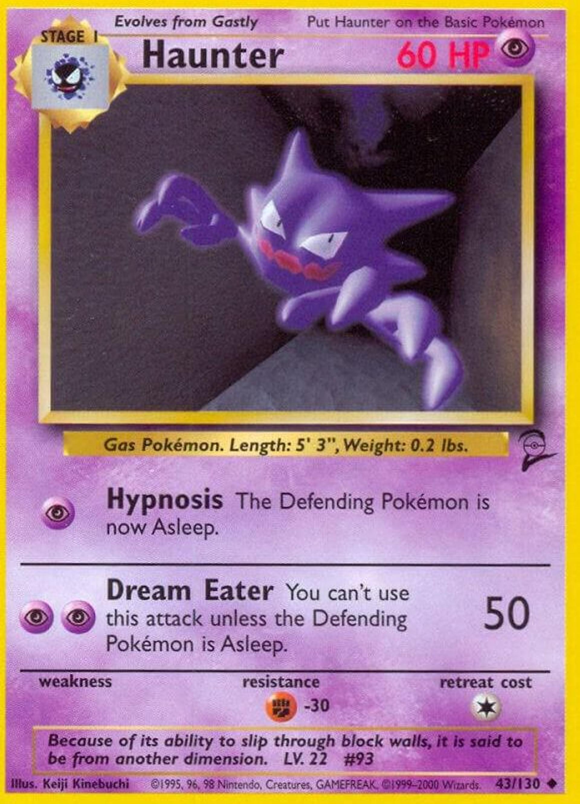 Haunter — Base Set 2 — Pokemon
