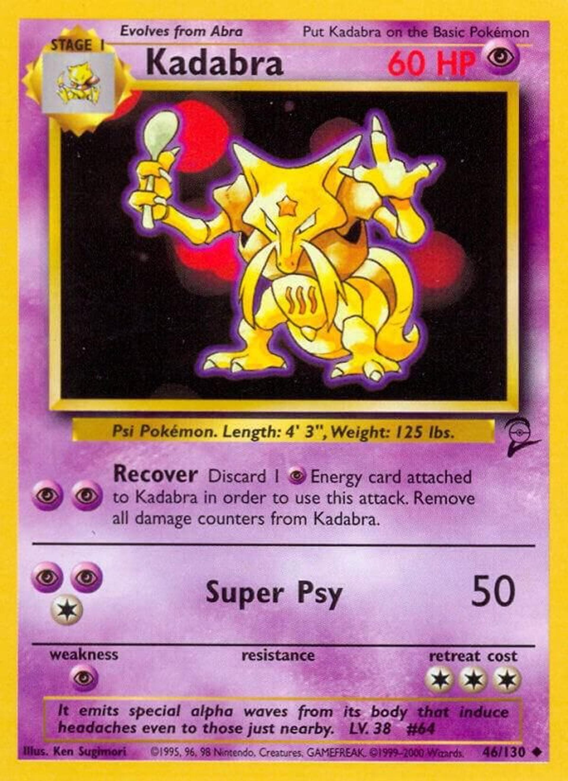 Kadabra — Base Set 2 — Pokémon