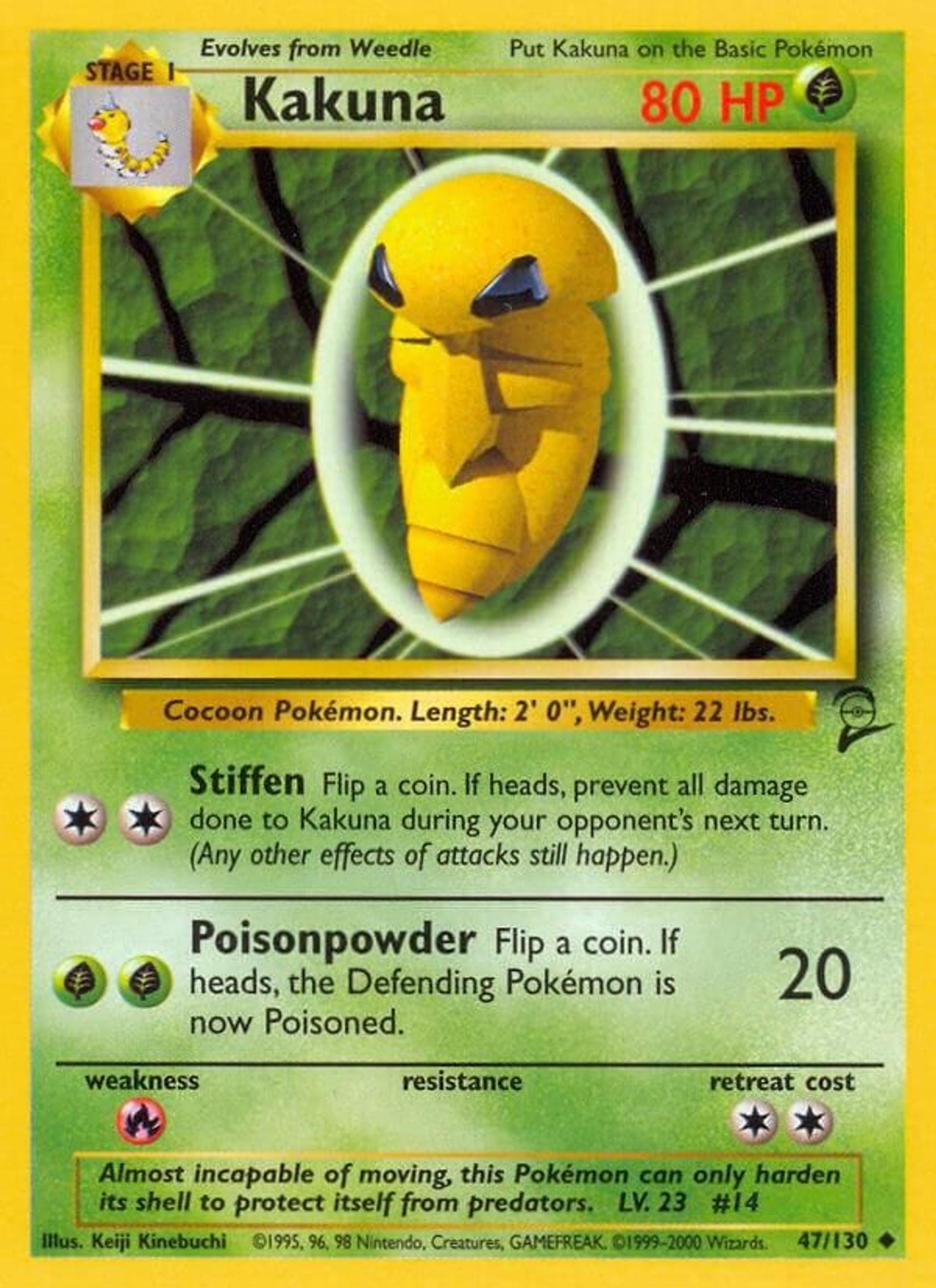 Kakuna — Base Set 2 — Pokemon