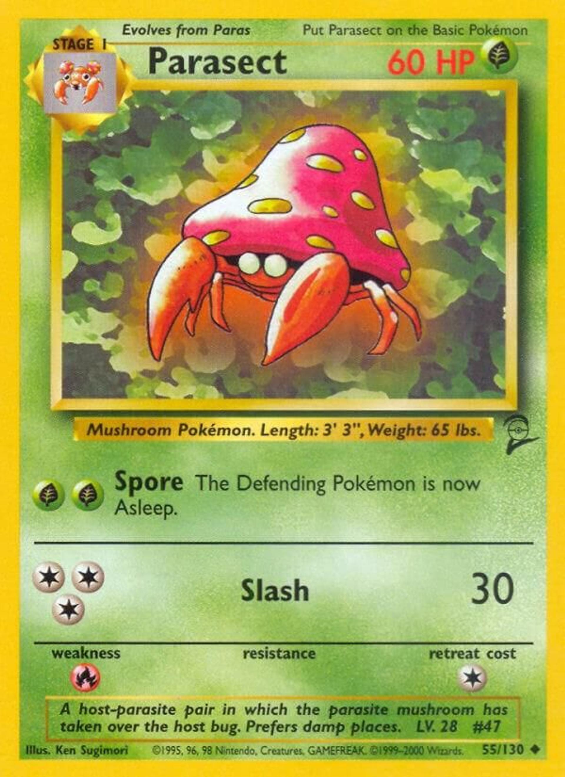 Parasect — Base Set 2 — Pokemon