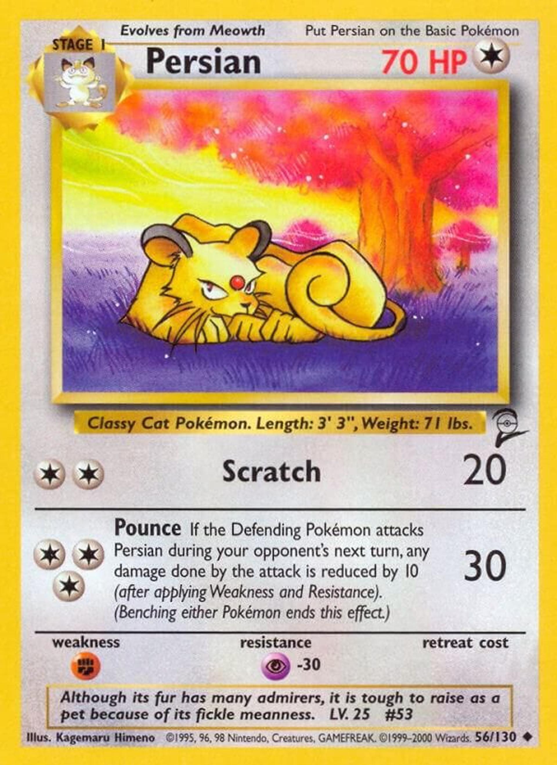 Persian — Base Set 2 — Pokemon