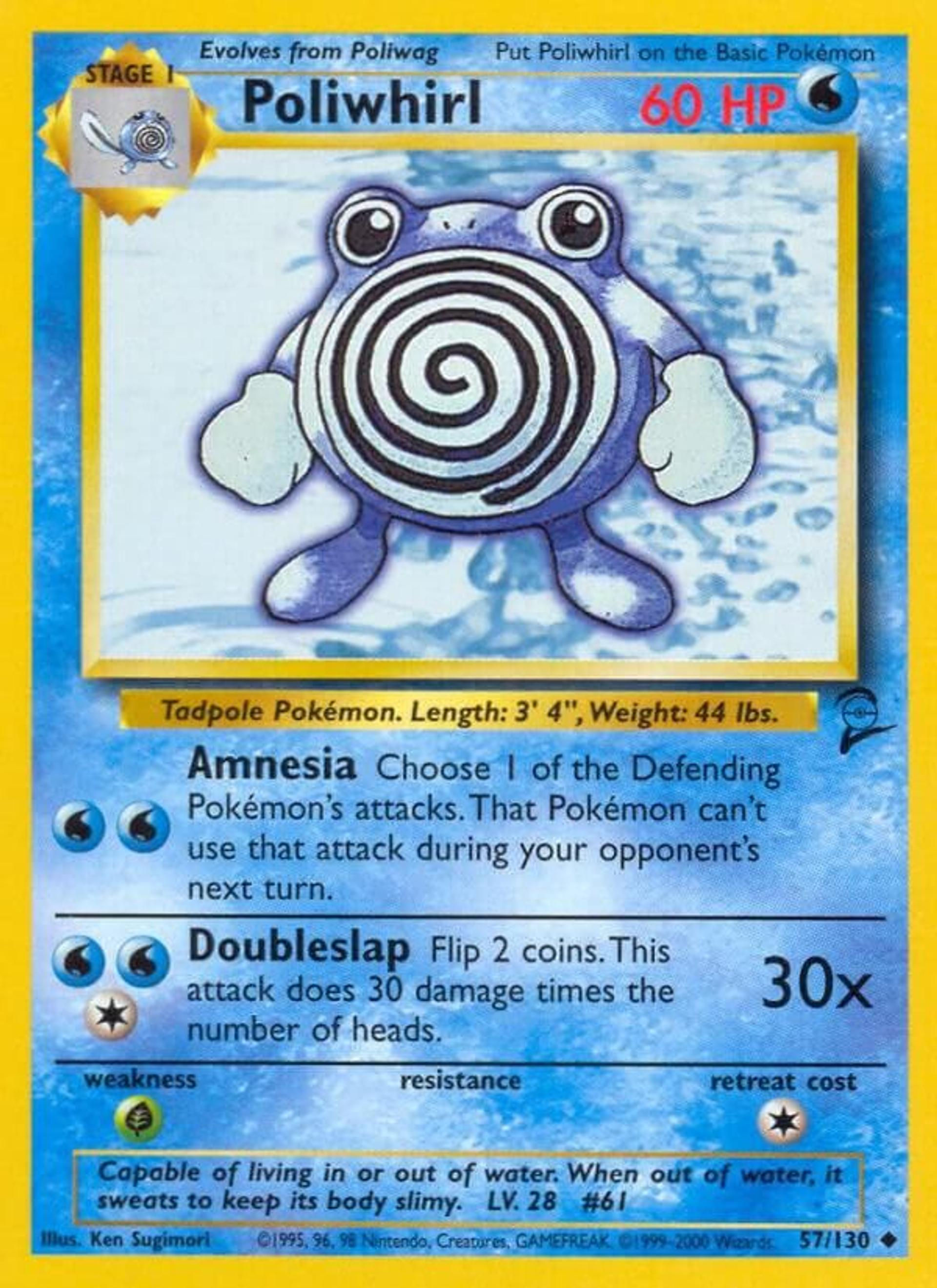 Poliwhirl — Base Set 2 — Pokemon