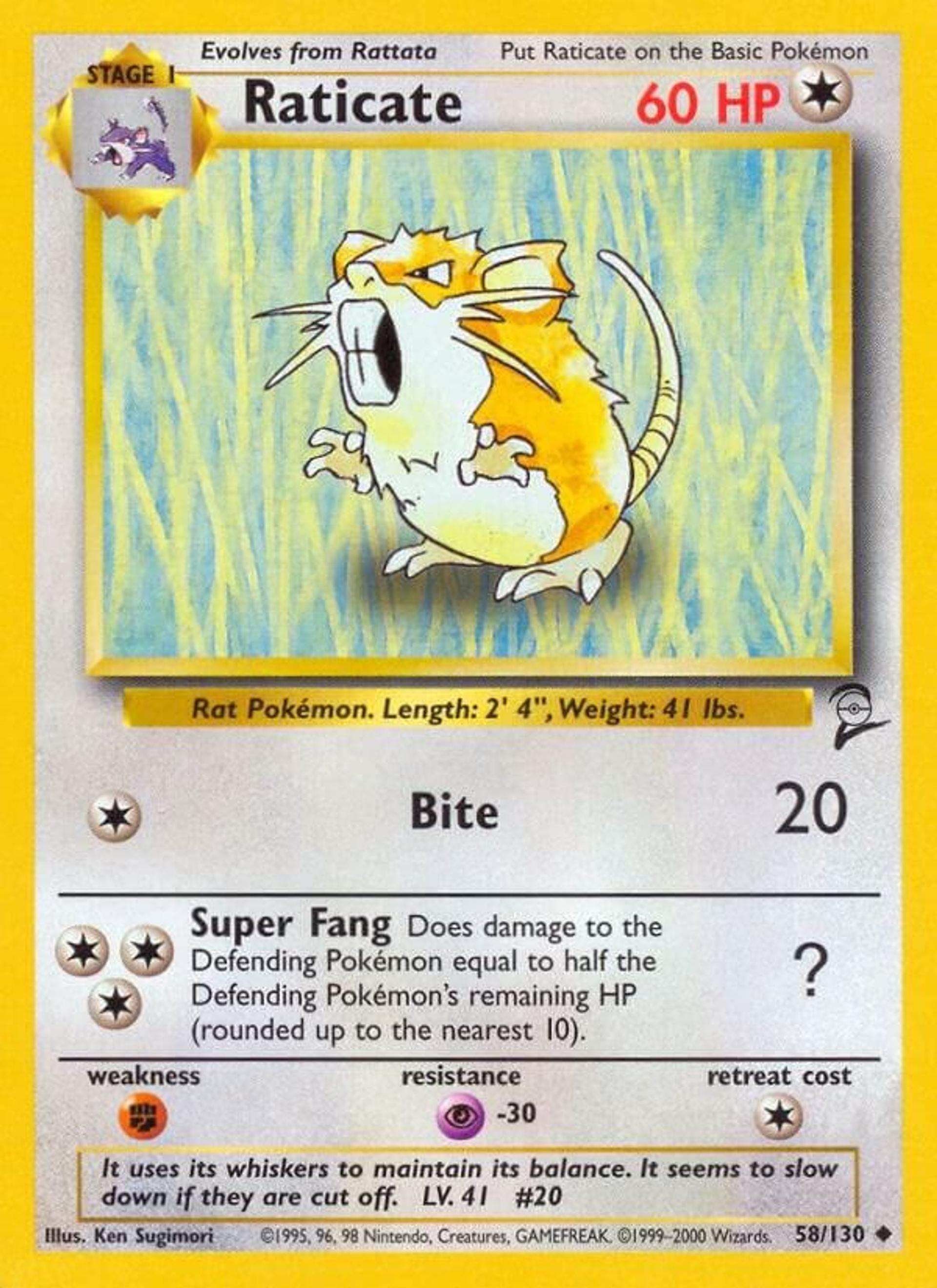 Raticate — Base Set 2 — Pokemon