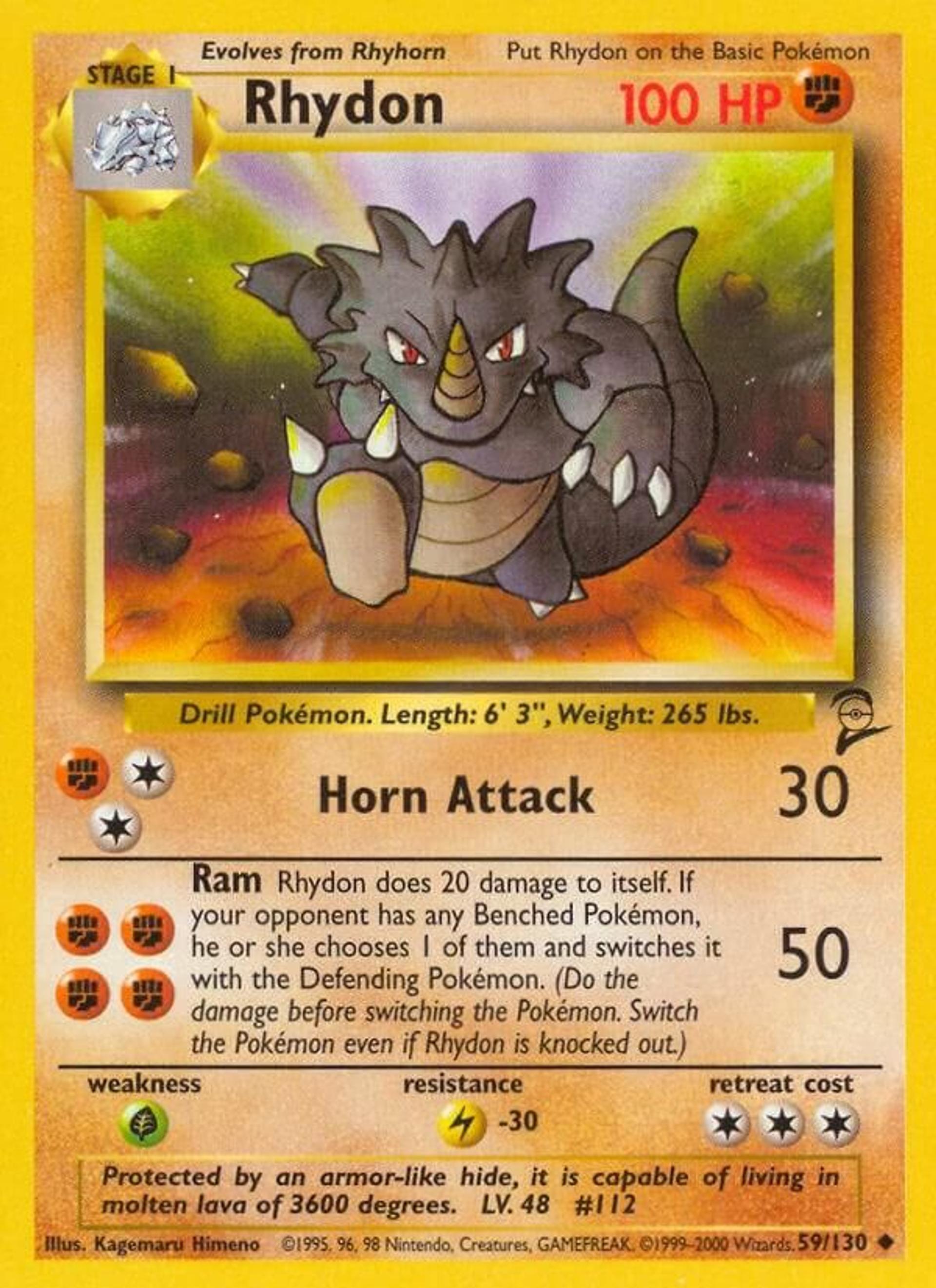 Rhydon — Base Set 2 — Pokemon