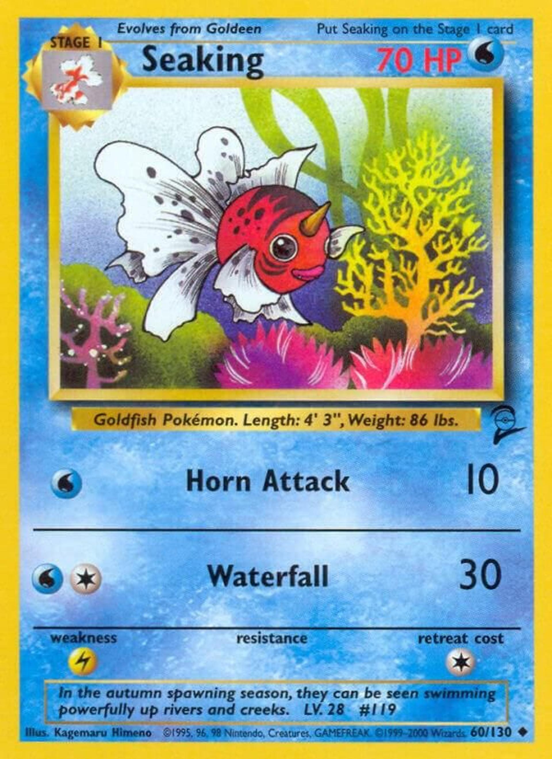 Seaking — Base Set 2 — Pokemon
