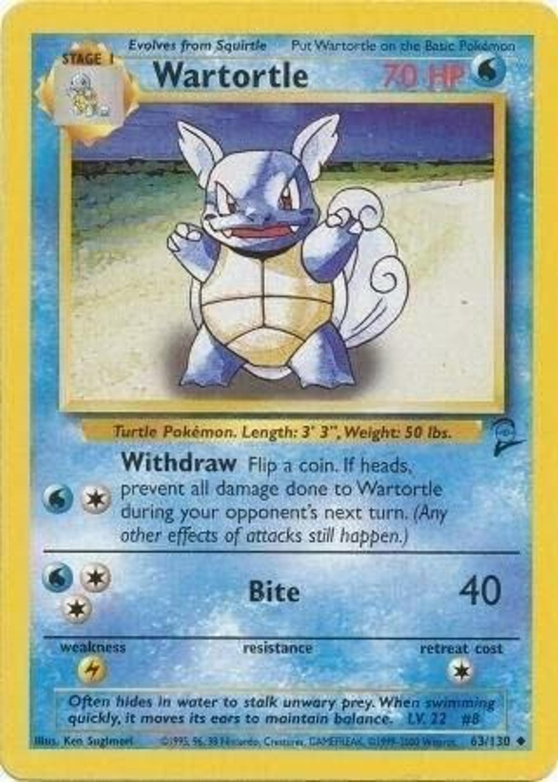 Wartortle — Base Set 2 — Pokemon
