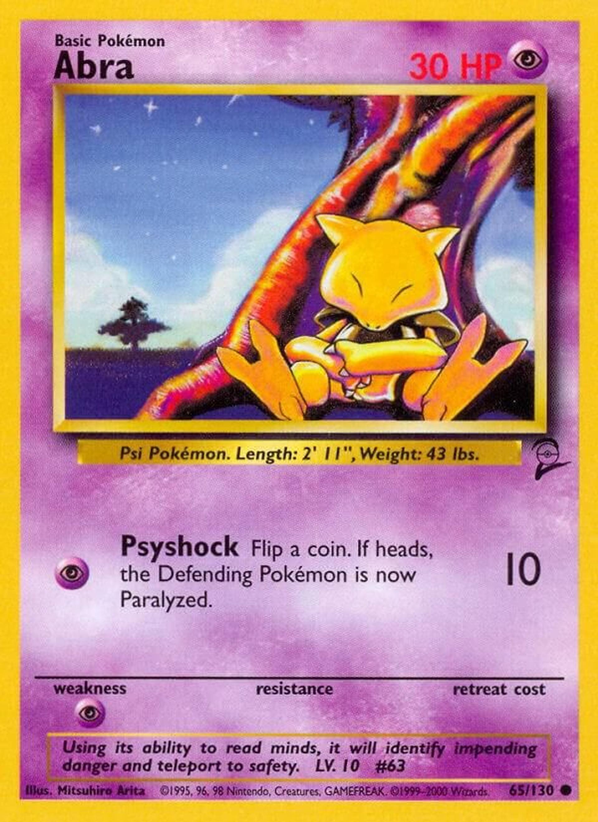 Abra — Base Set 2 — Pokemon