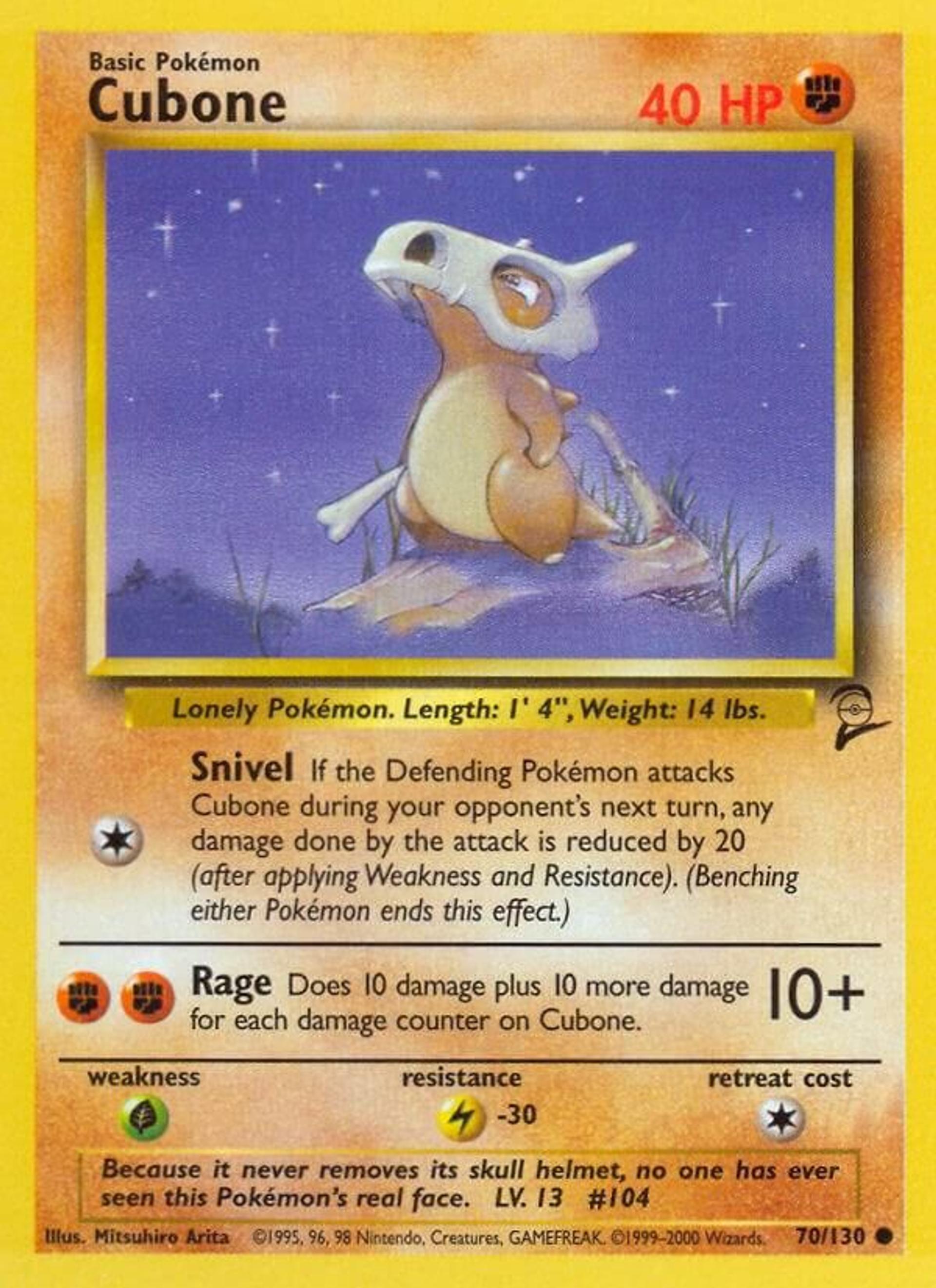 Cubone — Base Set 2 — Pokemon