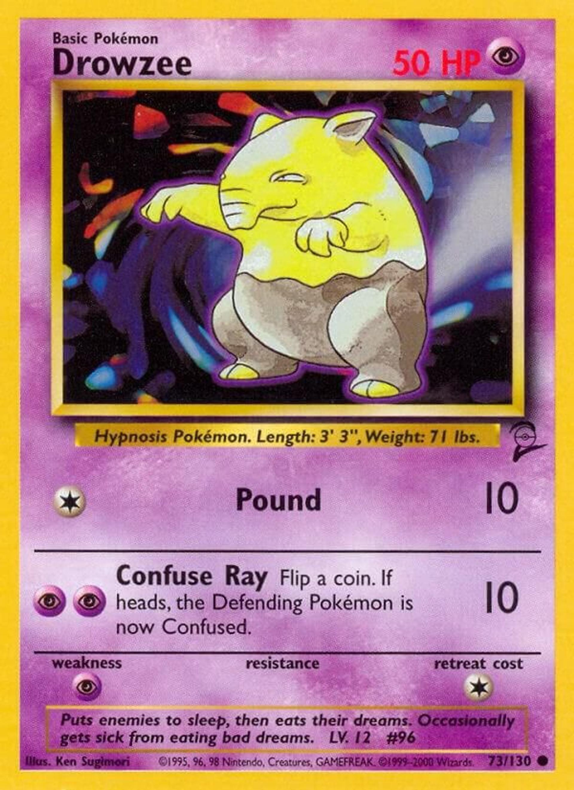 Drowzee — Base Set 2 — Pokemon