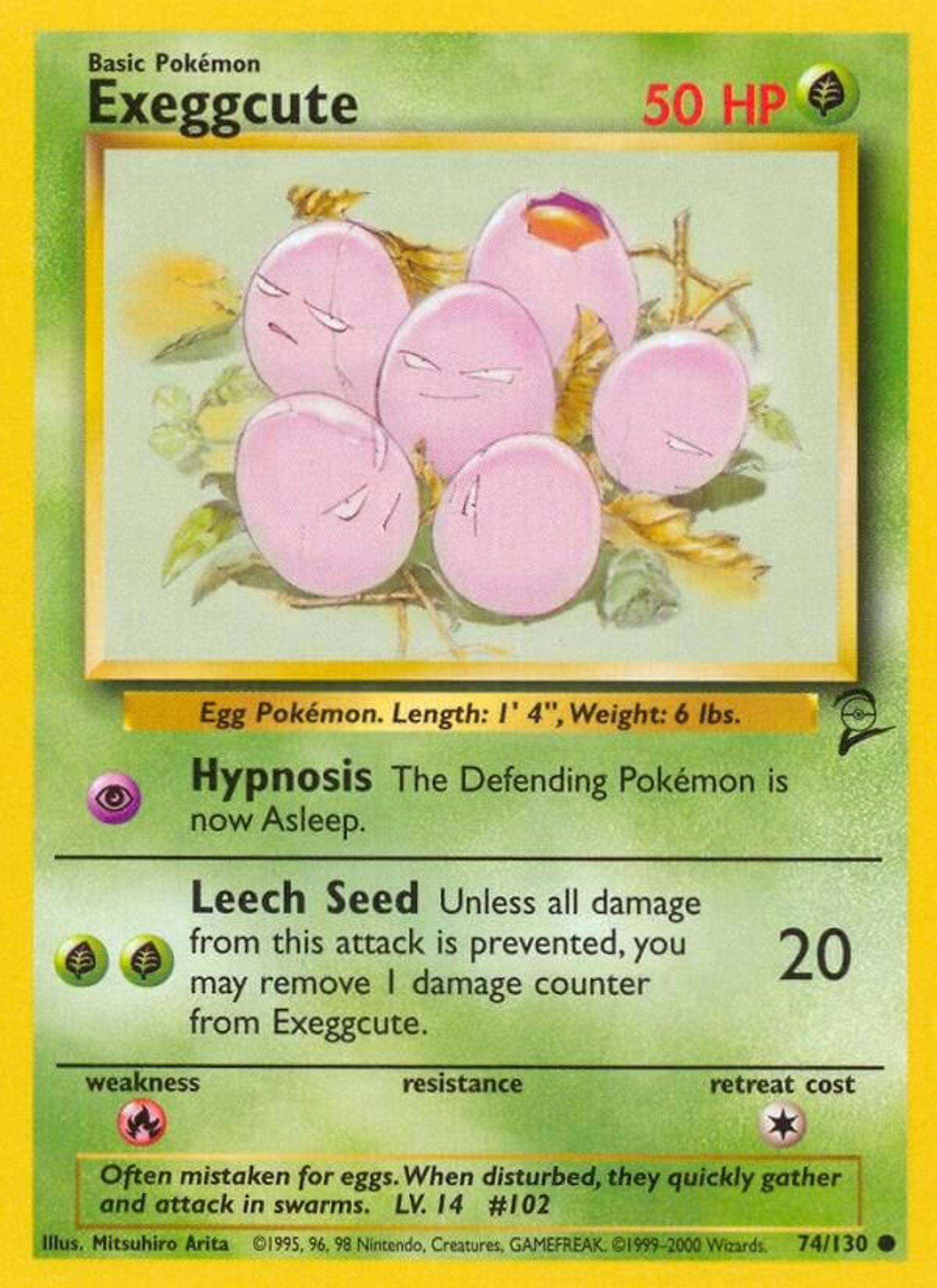 Exeggcute — Base Set 2 — Pokemon