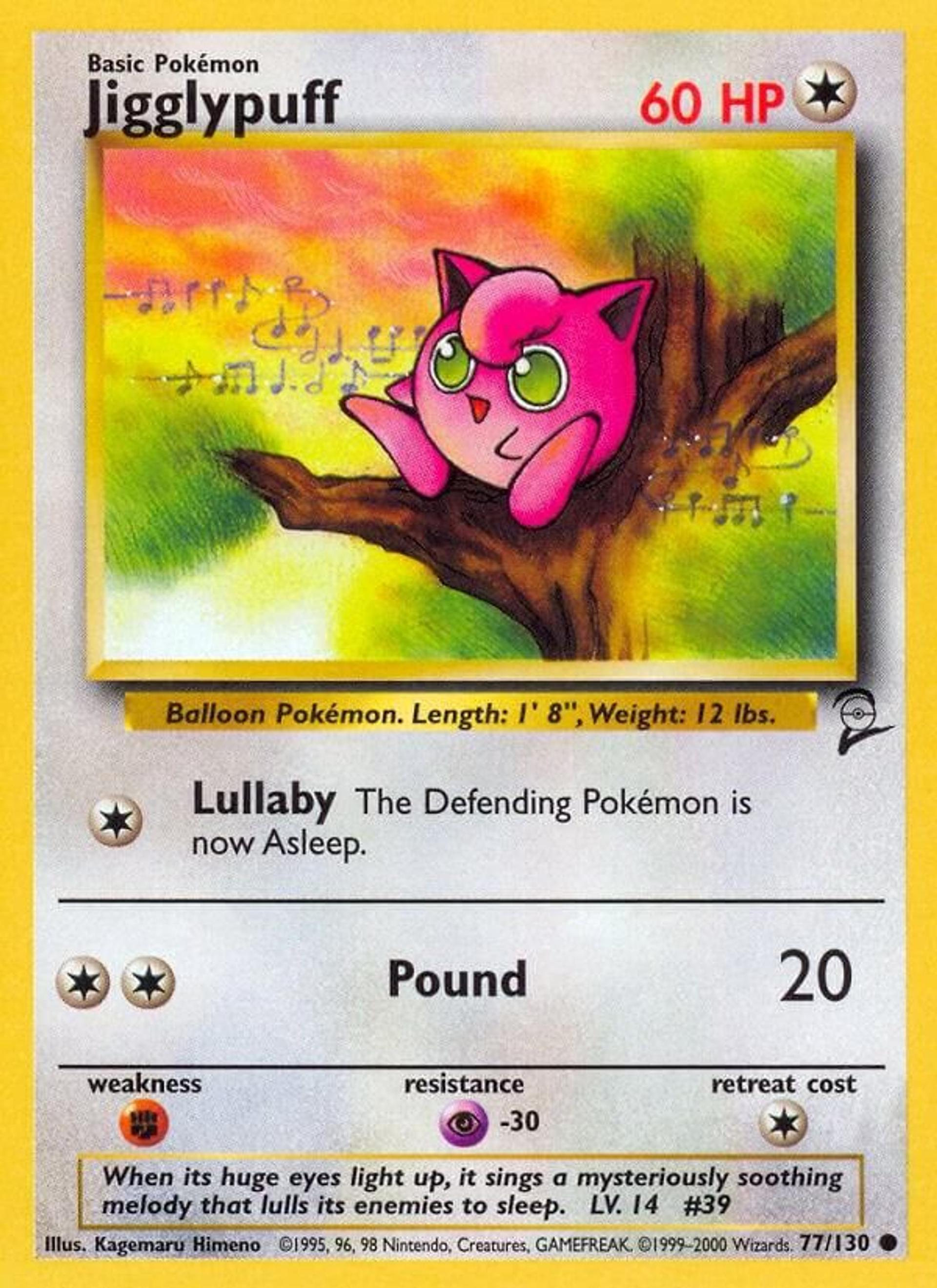 Jigglypuff — Base Set 2 — Pokemon