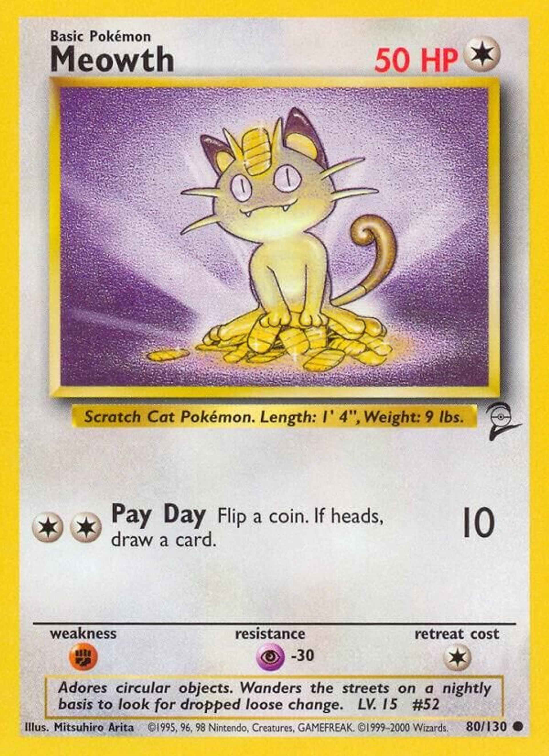Meowth — Base Set 2 — Pokemon