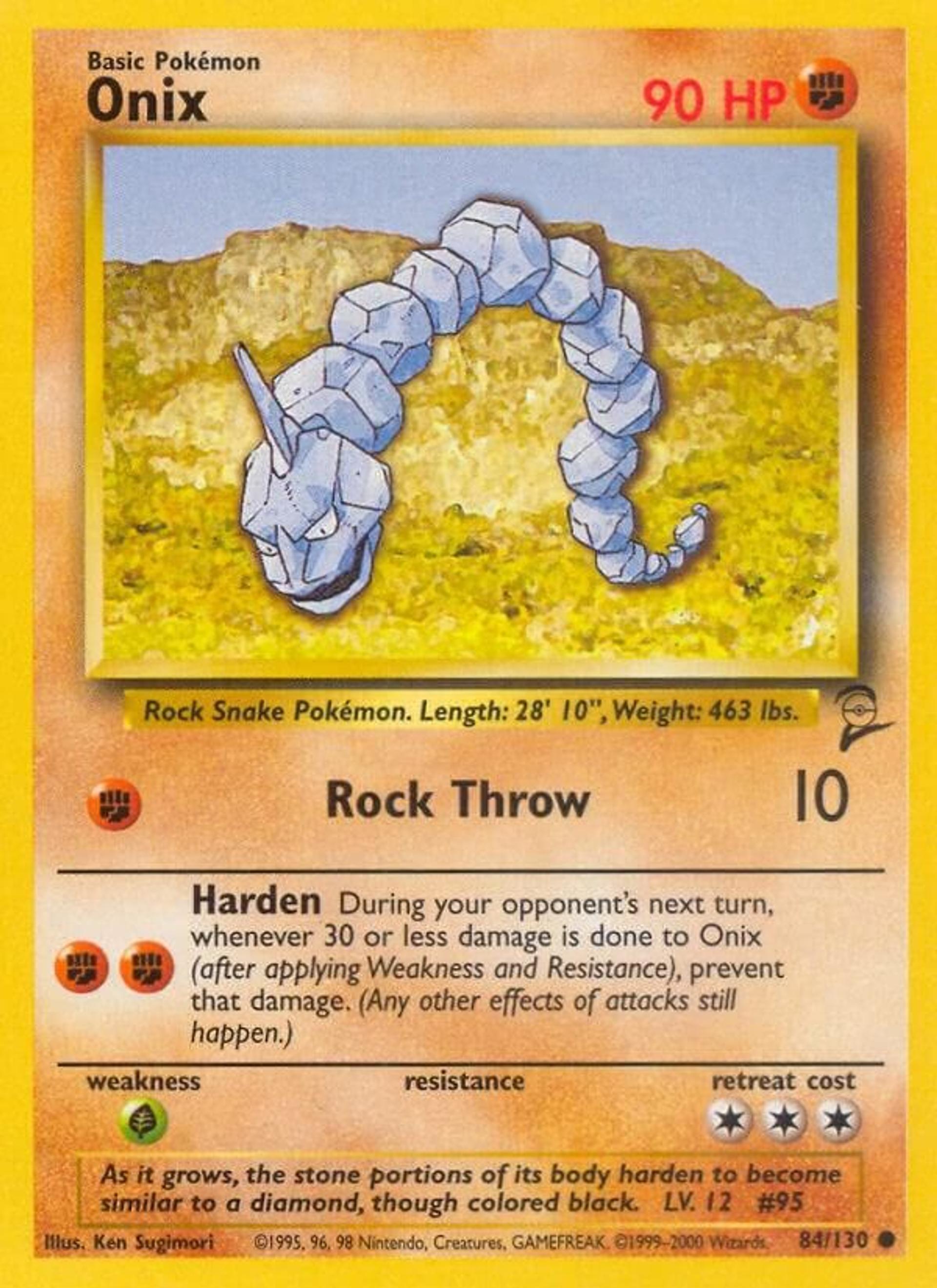 Onix — Base Set 2 — Pokemon