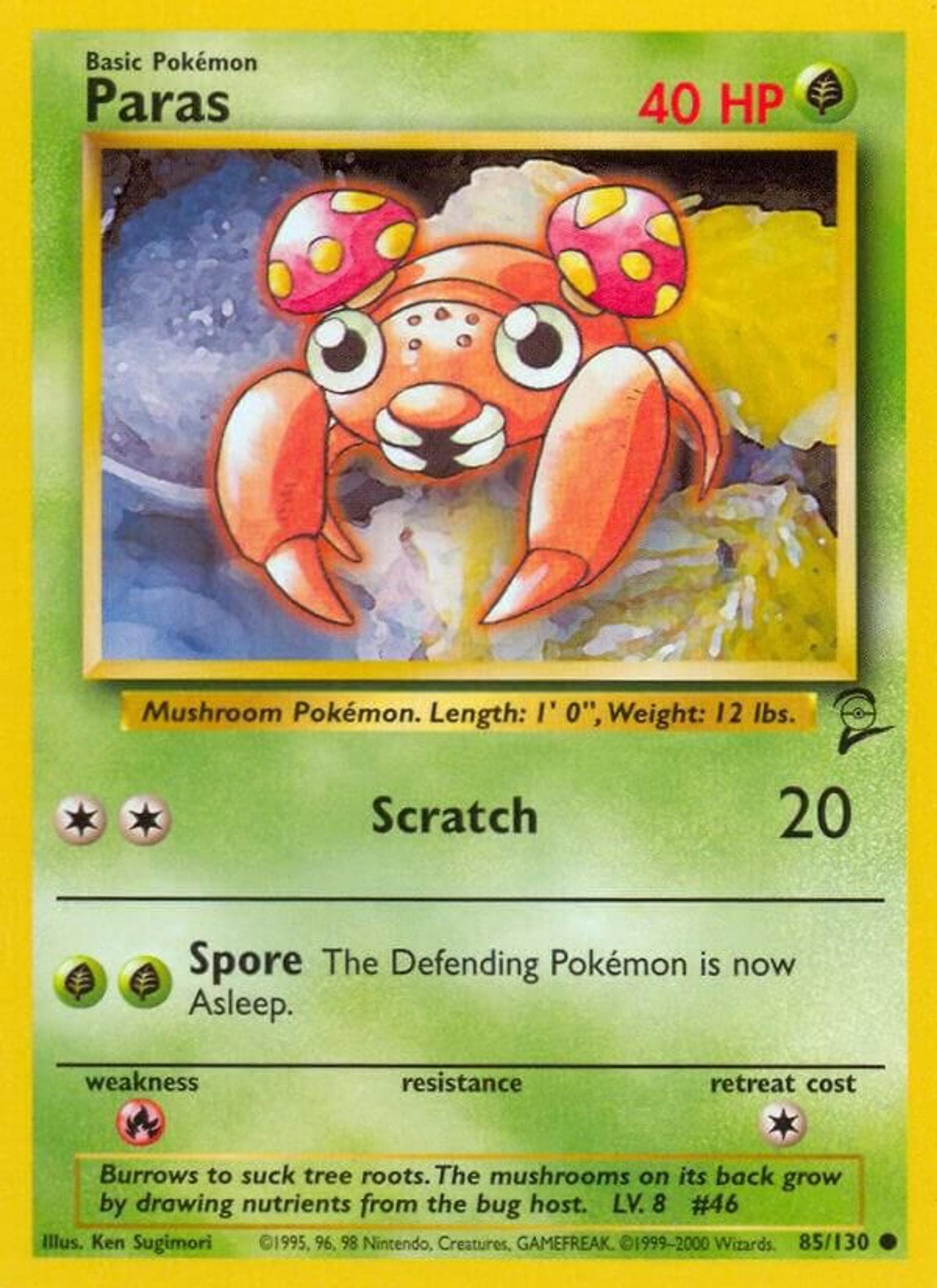 Paras — Base Set 2 — Pokémon