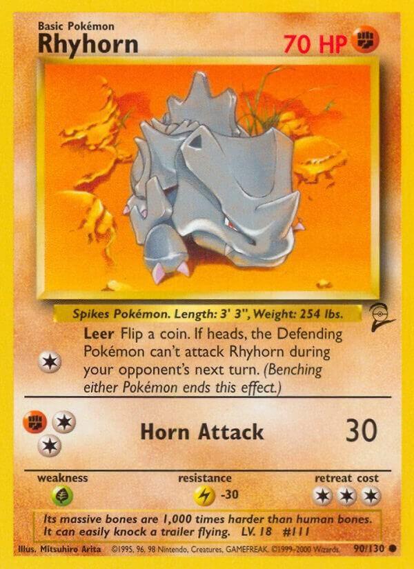 Rhyhorn — Base Set 2 — Pokemon