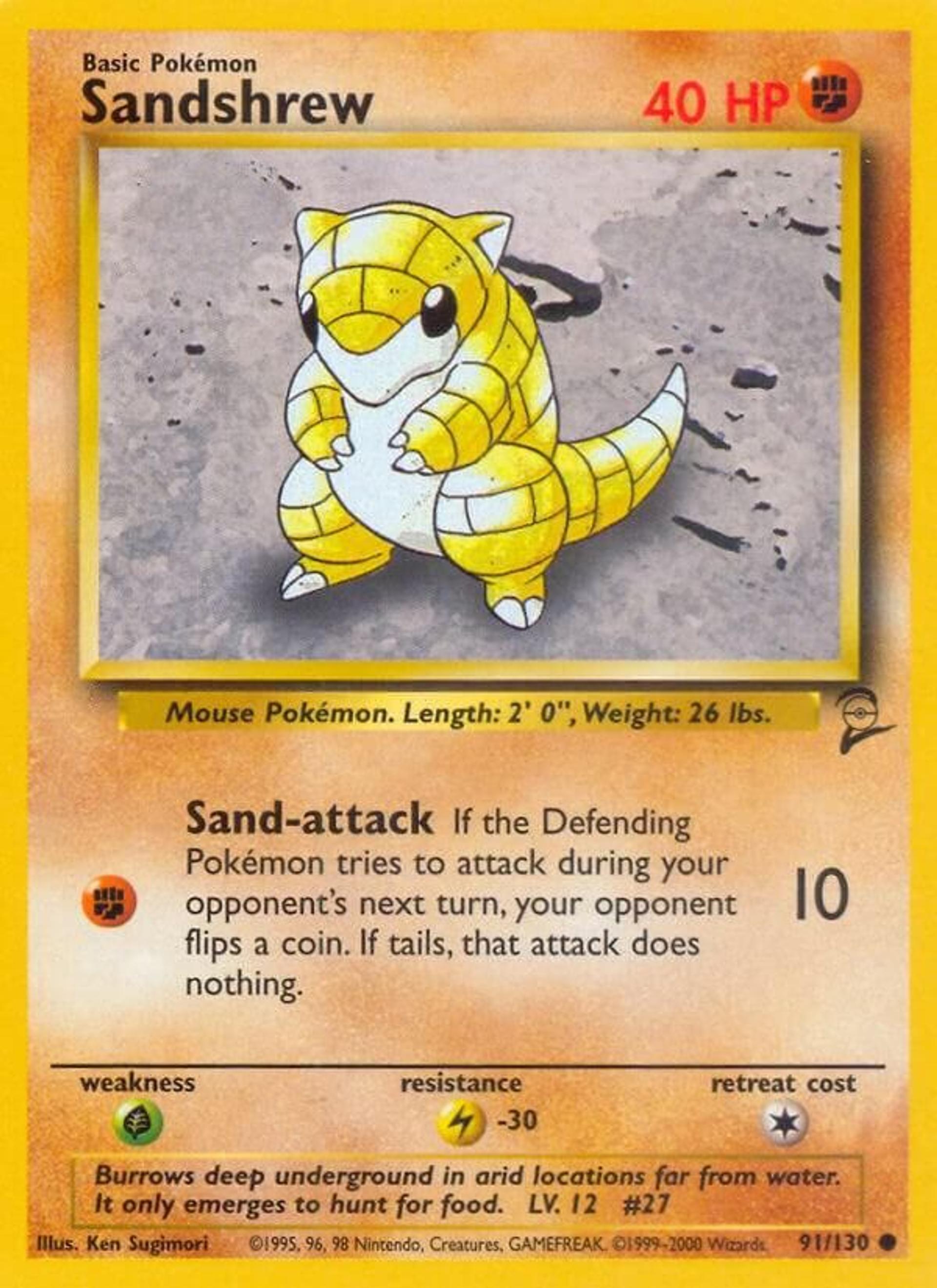 Sandshrew — Base Set 2 — Pokemon