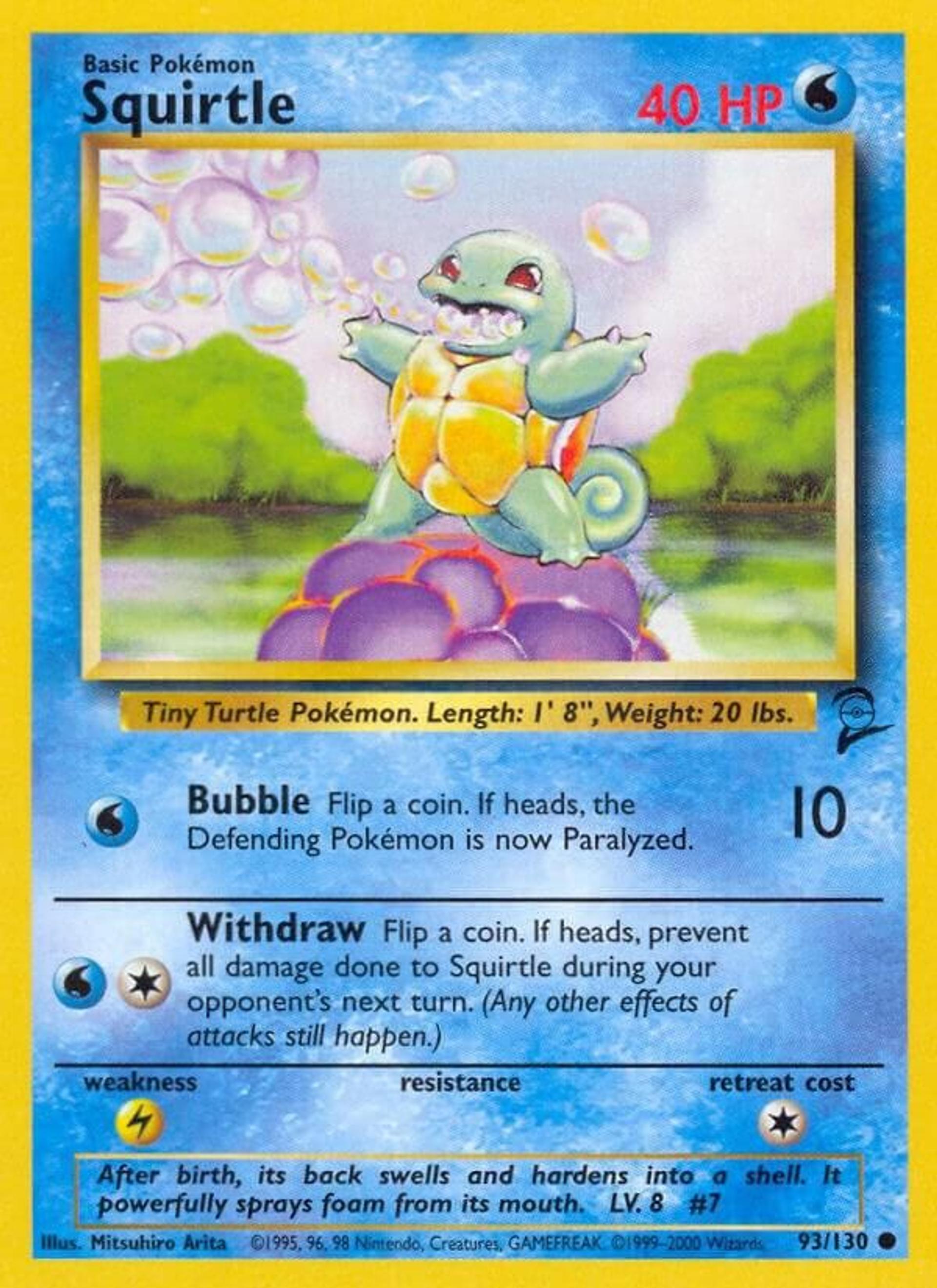 Squirtle — Base Set 2 — Pokémon