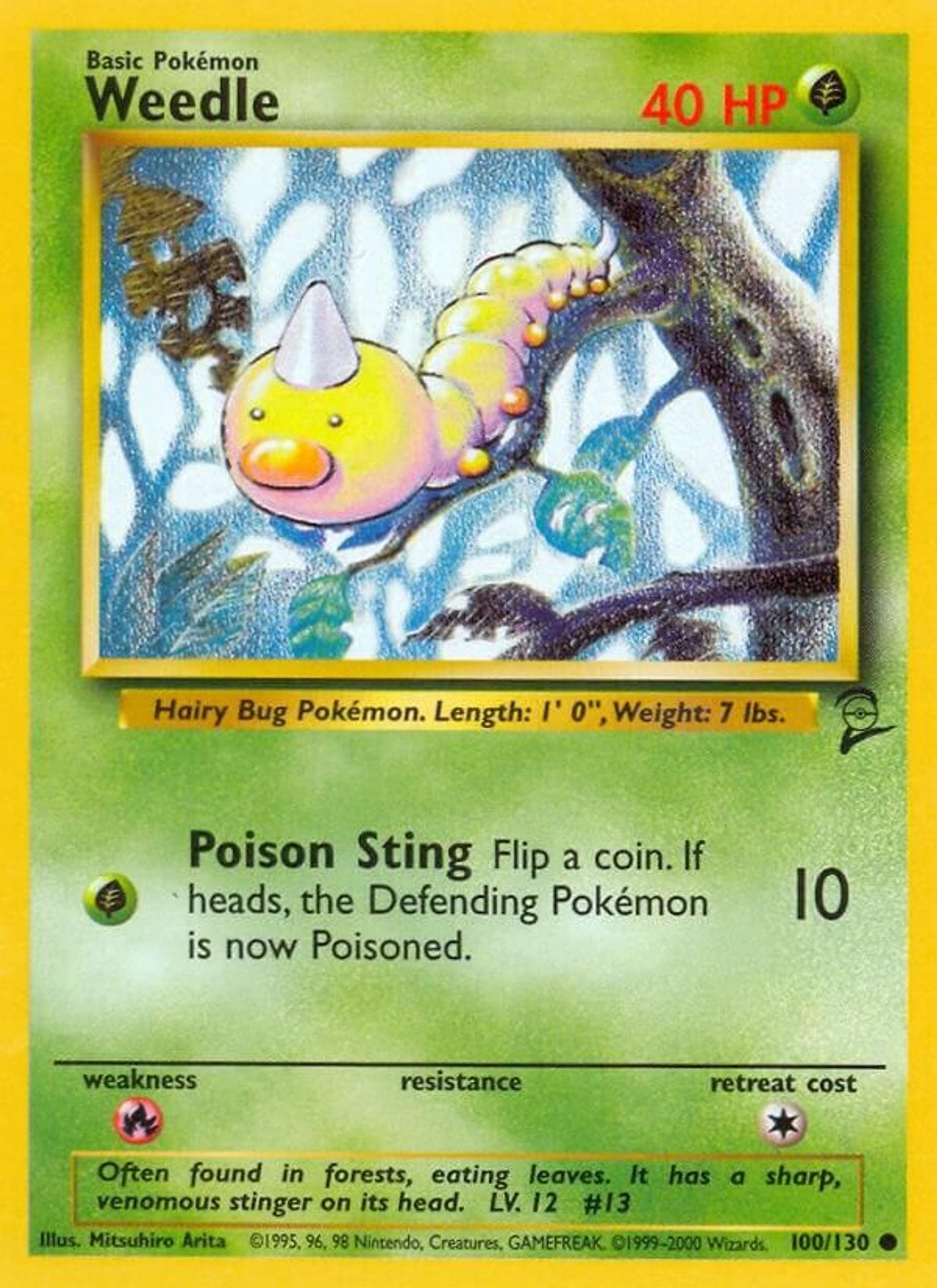 Weedle — Base Set 2 — Pokemon