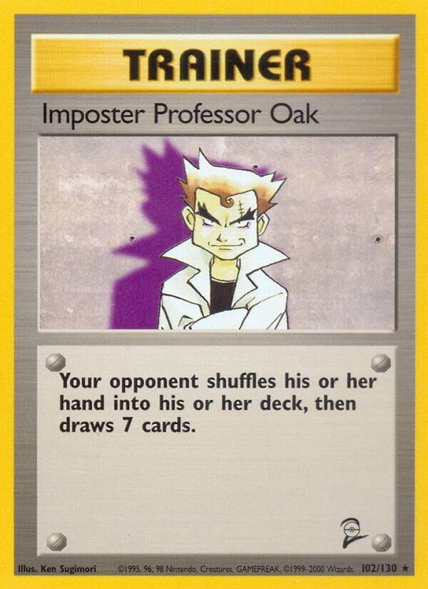 Imposter Professor Oak — Base Set 2 — Pokemon