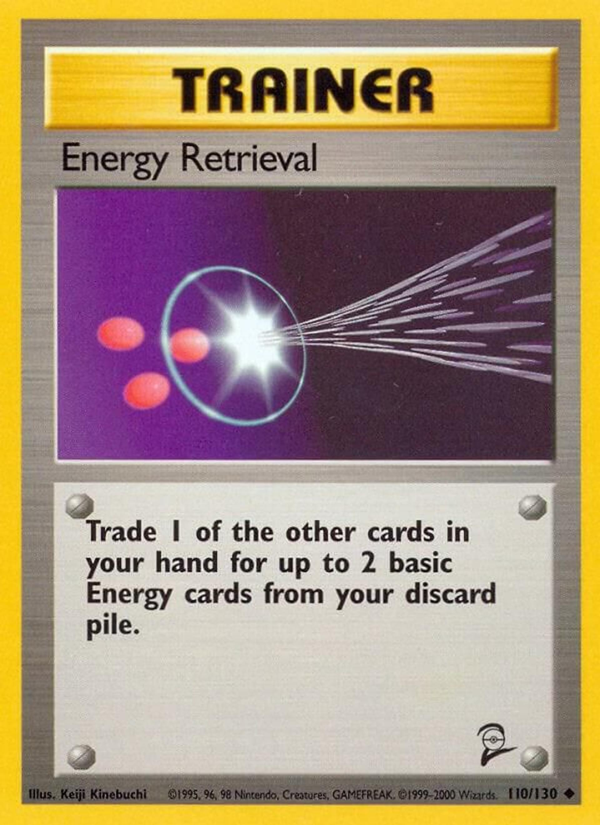 Energy Retrieval — Base Set 2 — Pokemon