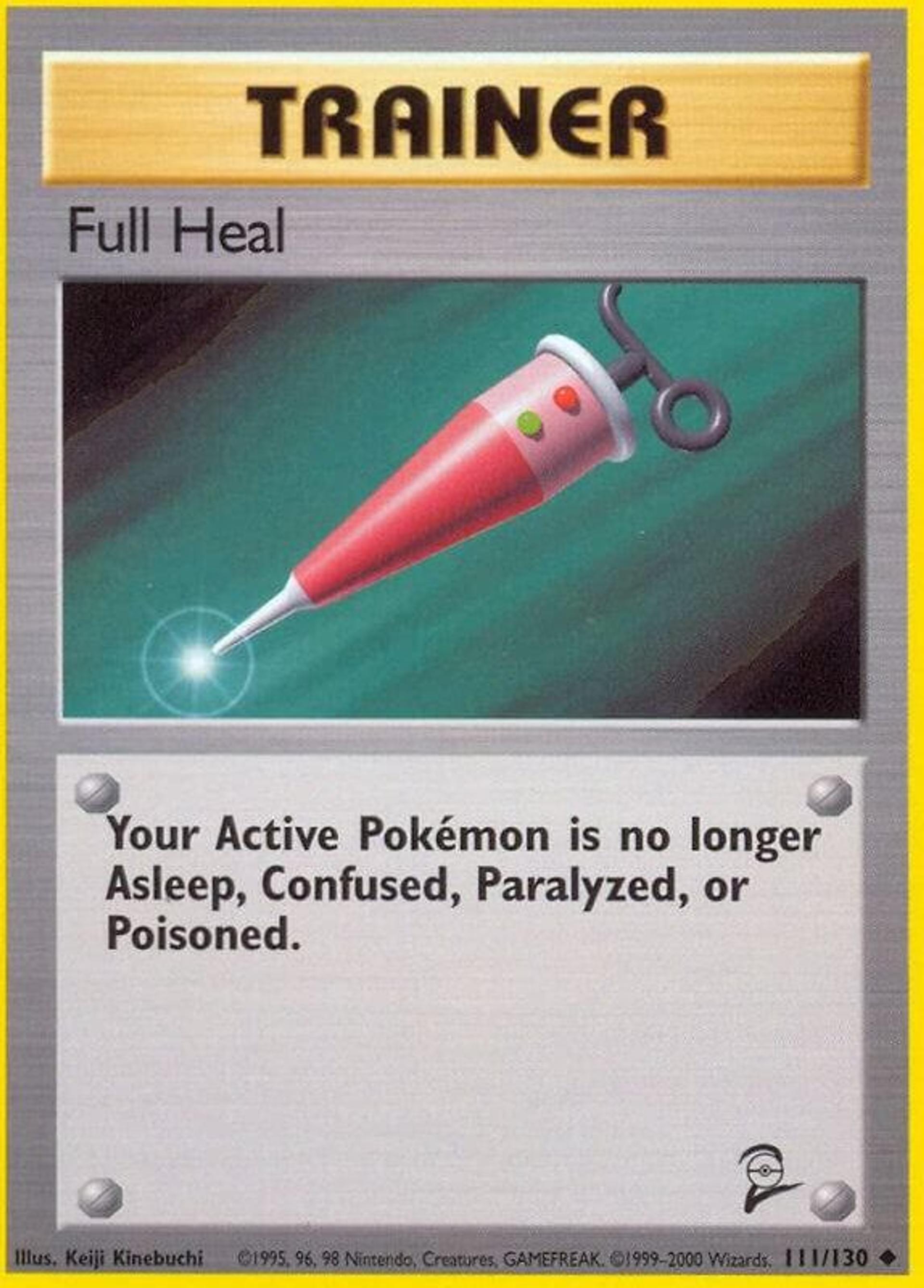 Full Heal — Base Set 2 — Pokemon