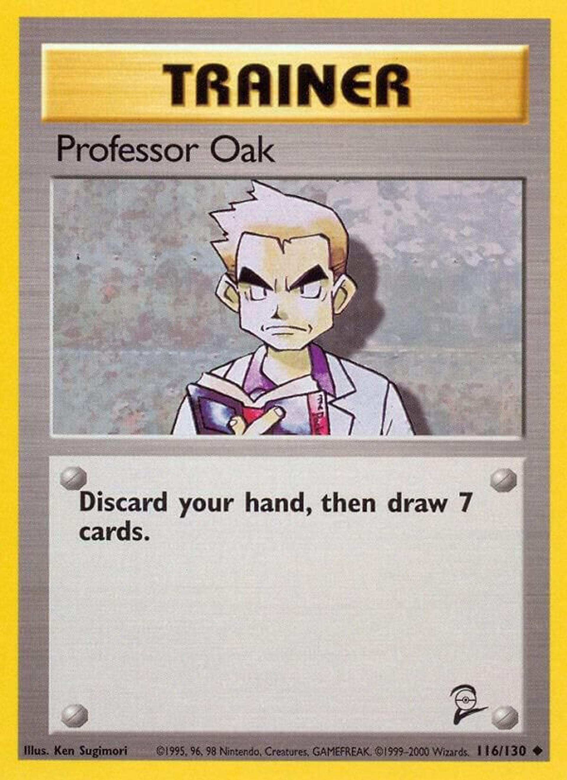 Professor Oak — Base Set 2 — Pokemon