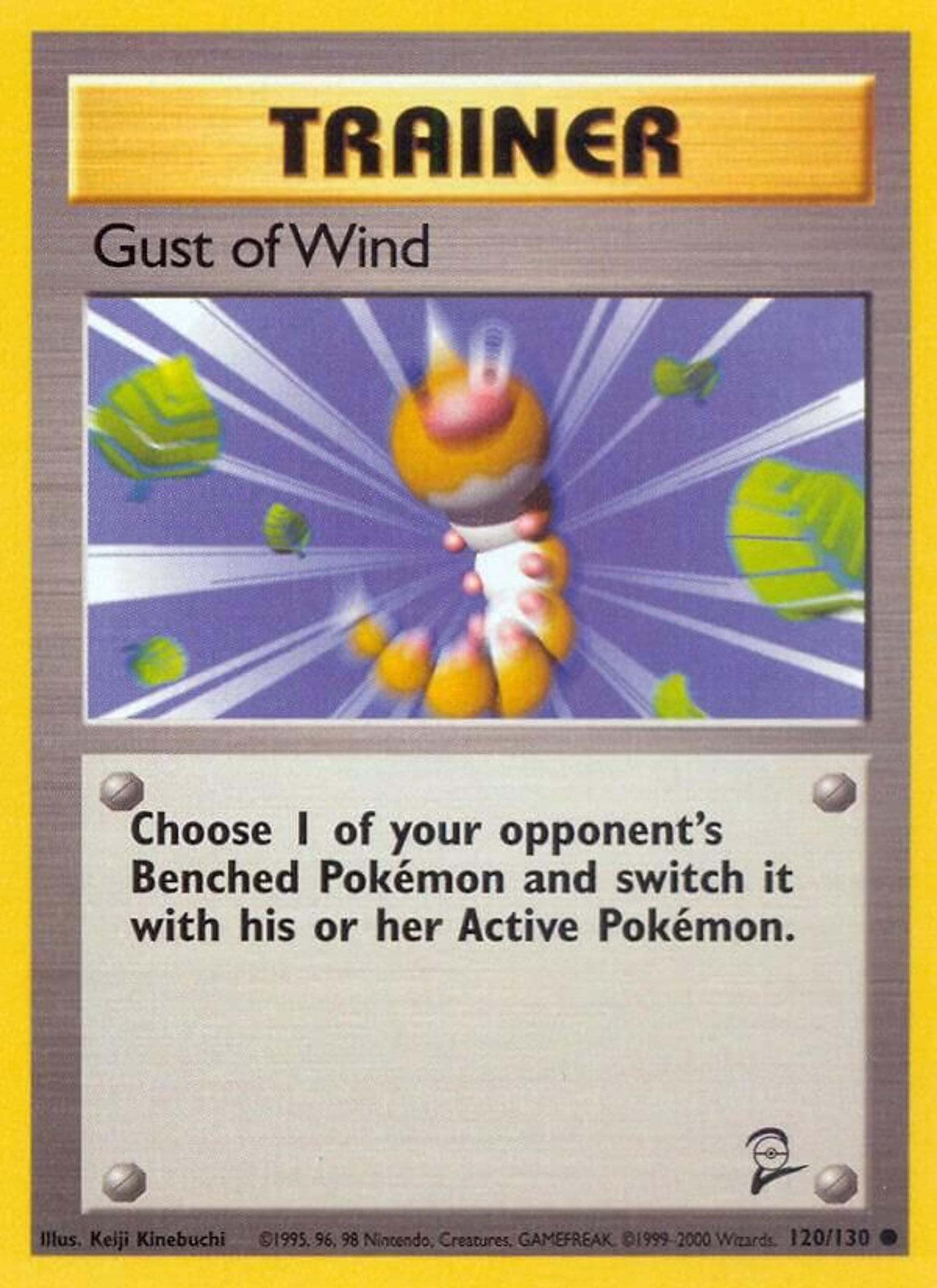 Gust of Wind — Base Set 2 — Pokemon