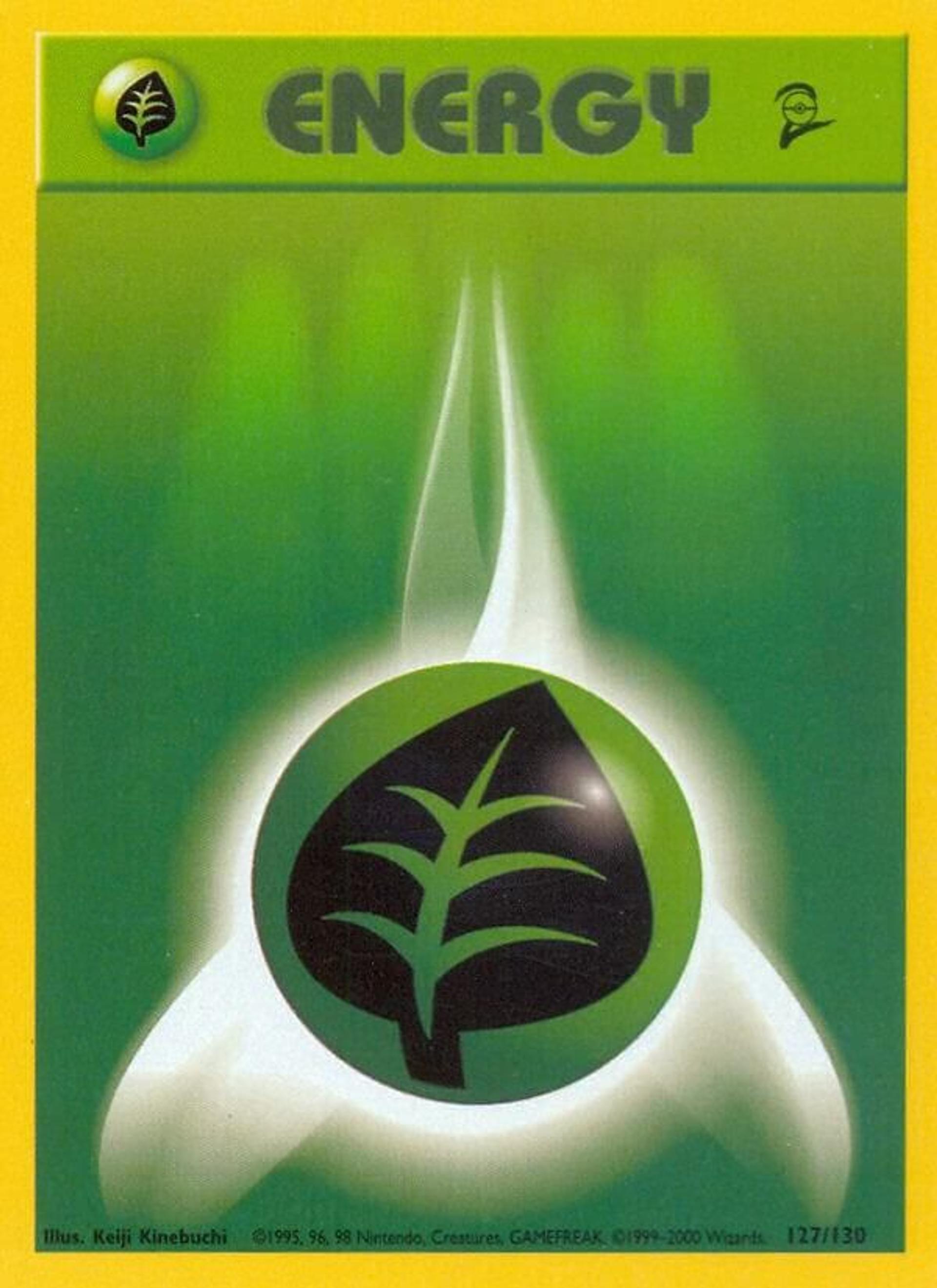 Grass Energy — Base Set 2 — Pokemon