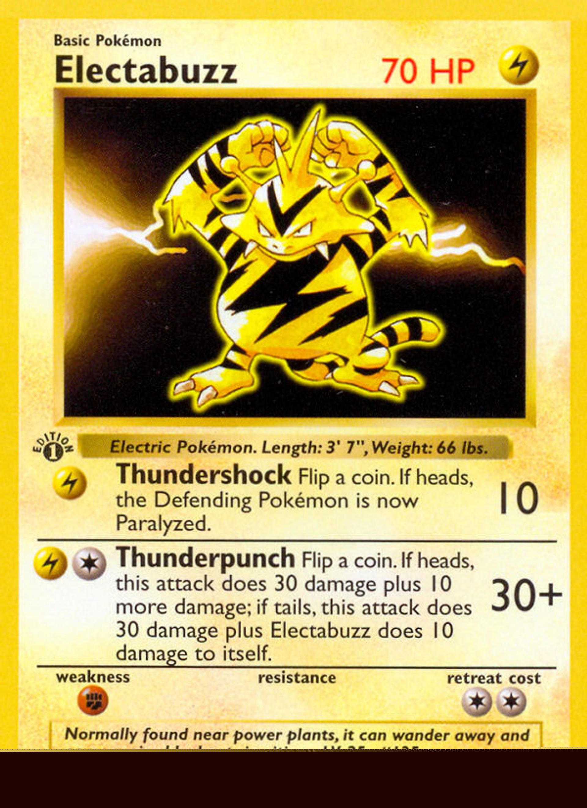 Electabuzz — Base Set (Shadowless) — Pokemon
