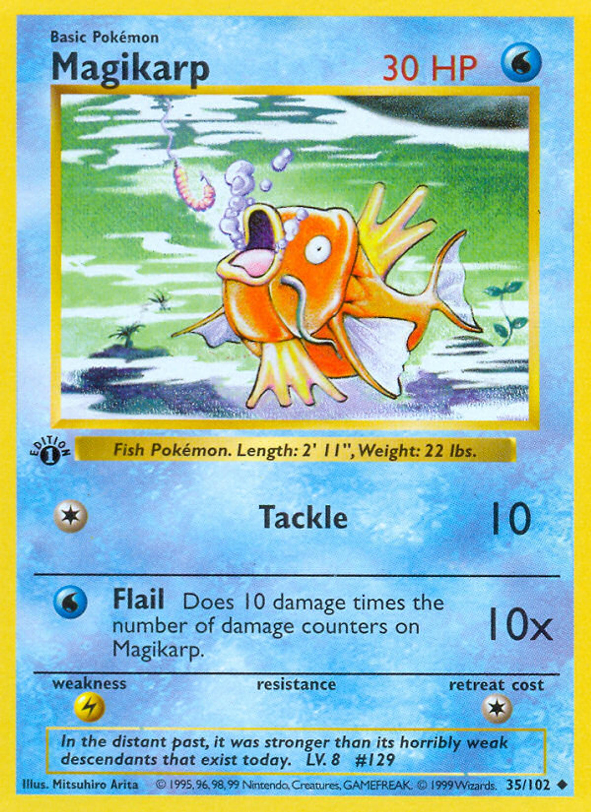 Magikarp — Base Set (Shadowless) — Pokemon