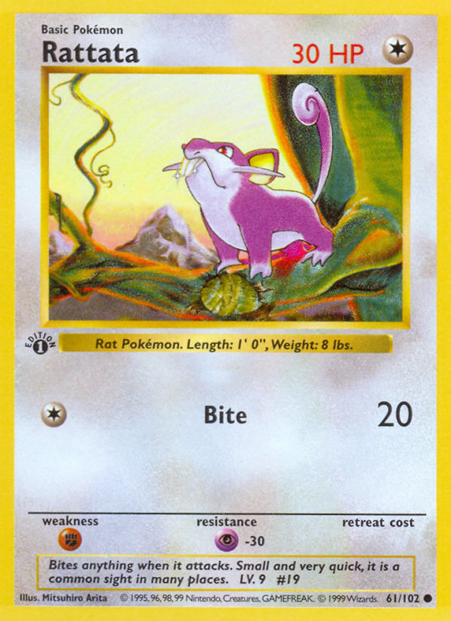 Rattata — Base Set (Shadowless) — Pokemon