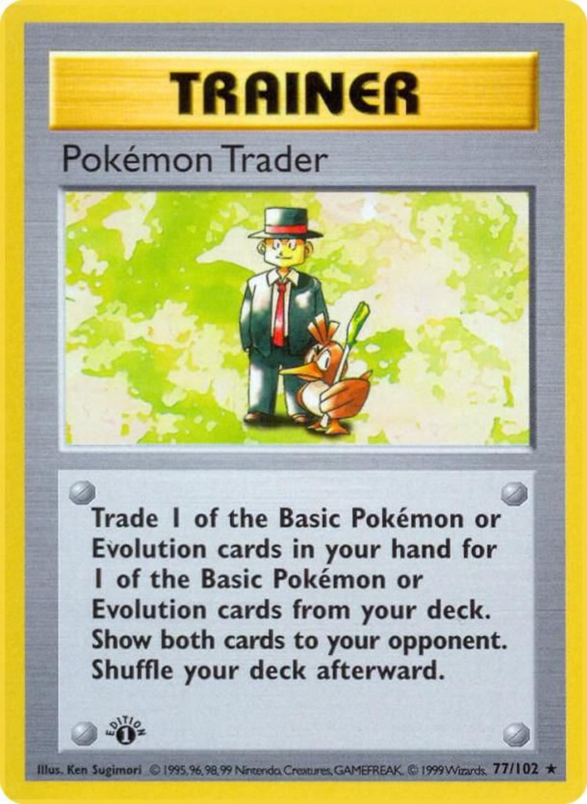 Pokemon Trader — Base Set (Shadowless) — Pokemon