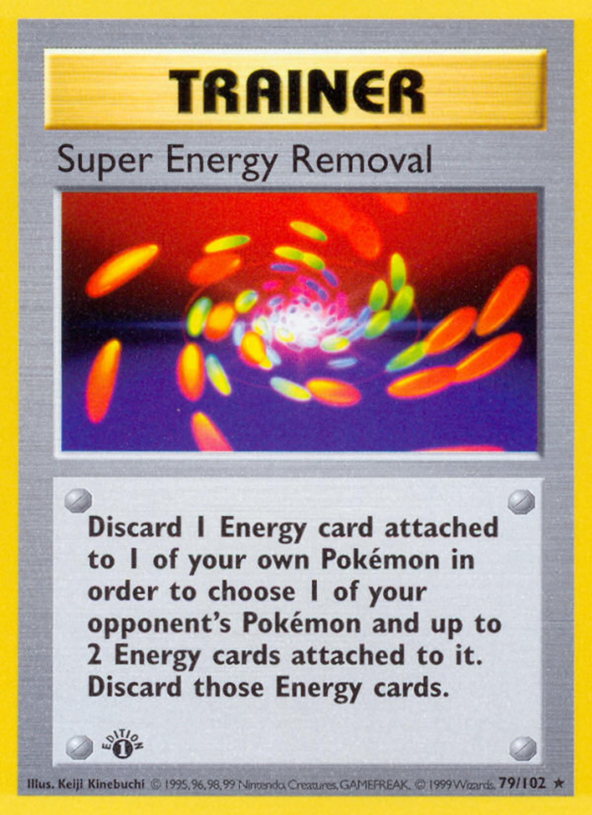 Super Energy Removal — Base Set (Shadowless) — Pokemon